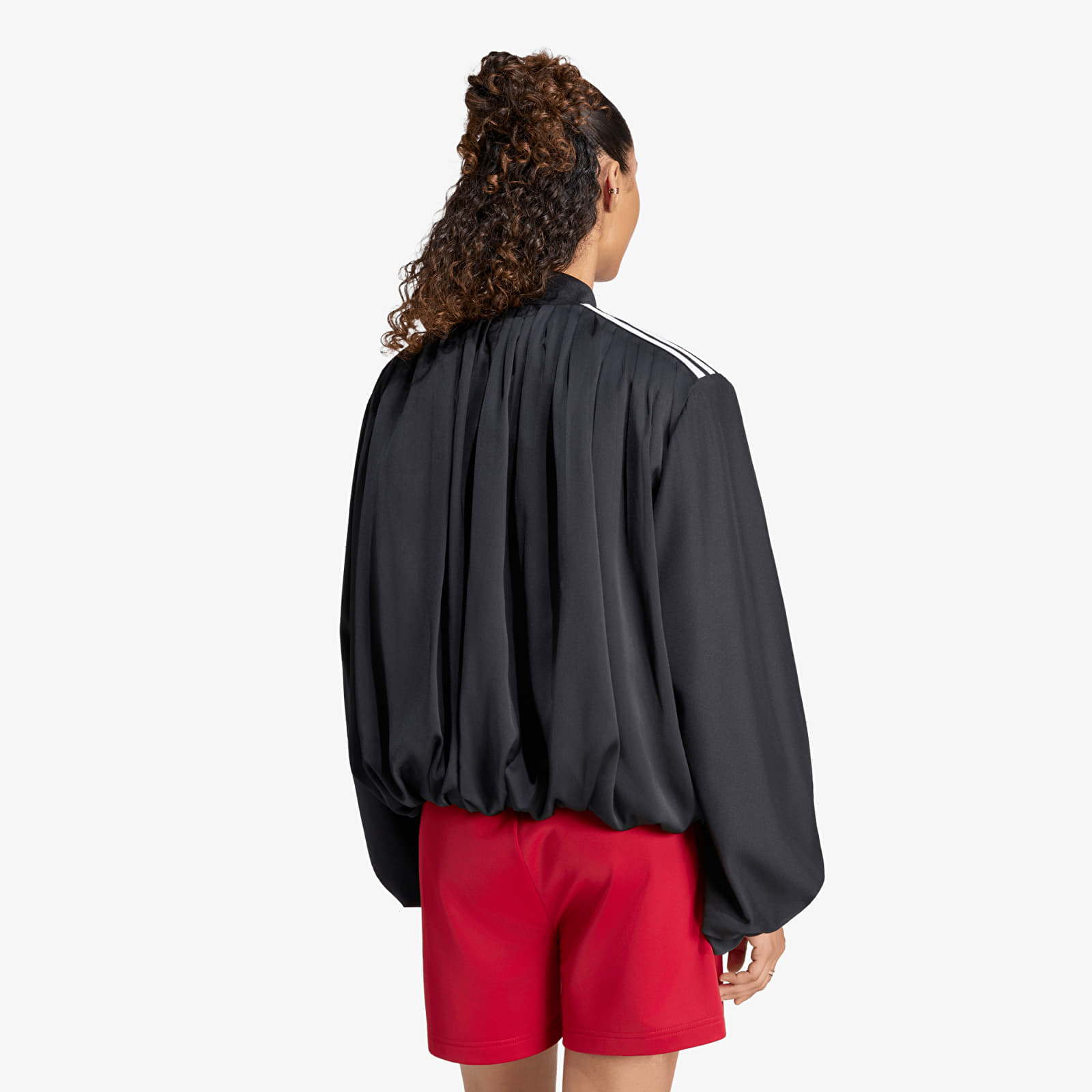 Jassen adidas Satin Pleated Track Top Black