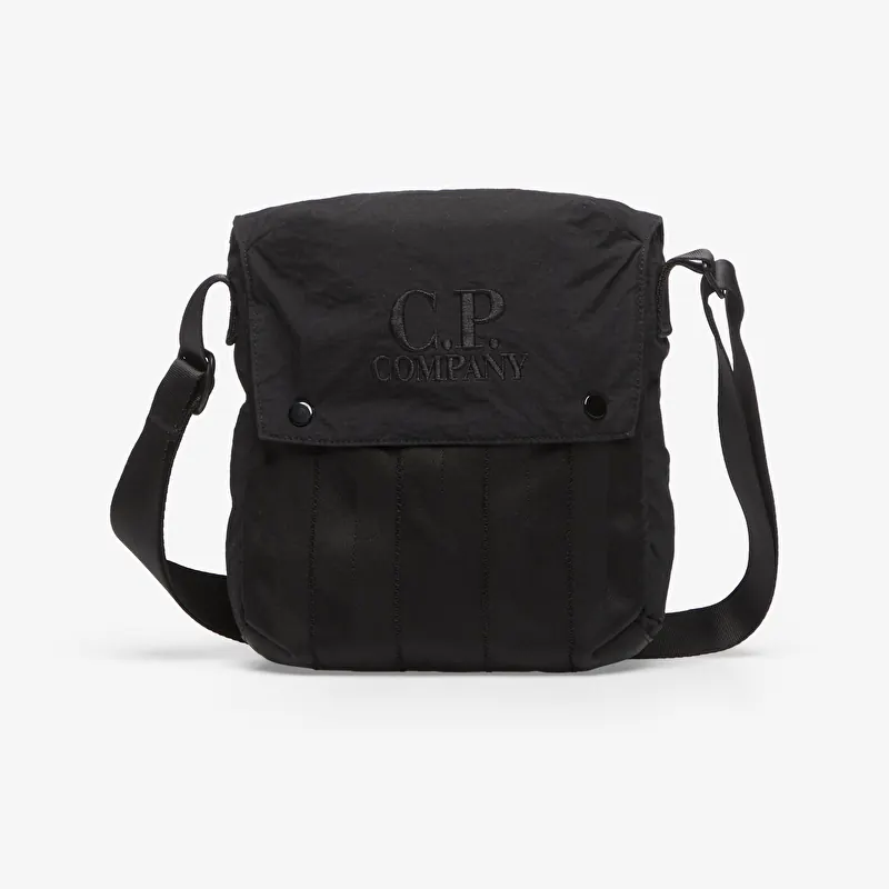 Bag C.P. Company Herringbone Mixed Shoulder Bag Black