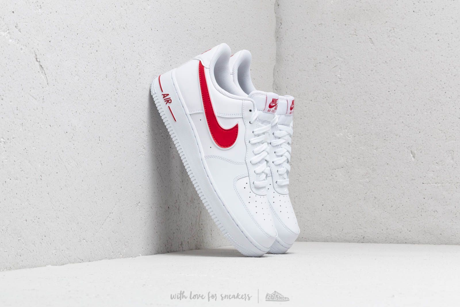 Men s shoes Nike Air Force 1 07 3 White Gym Red Footshop
