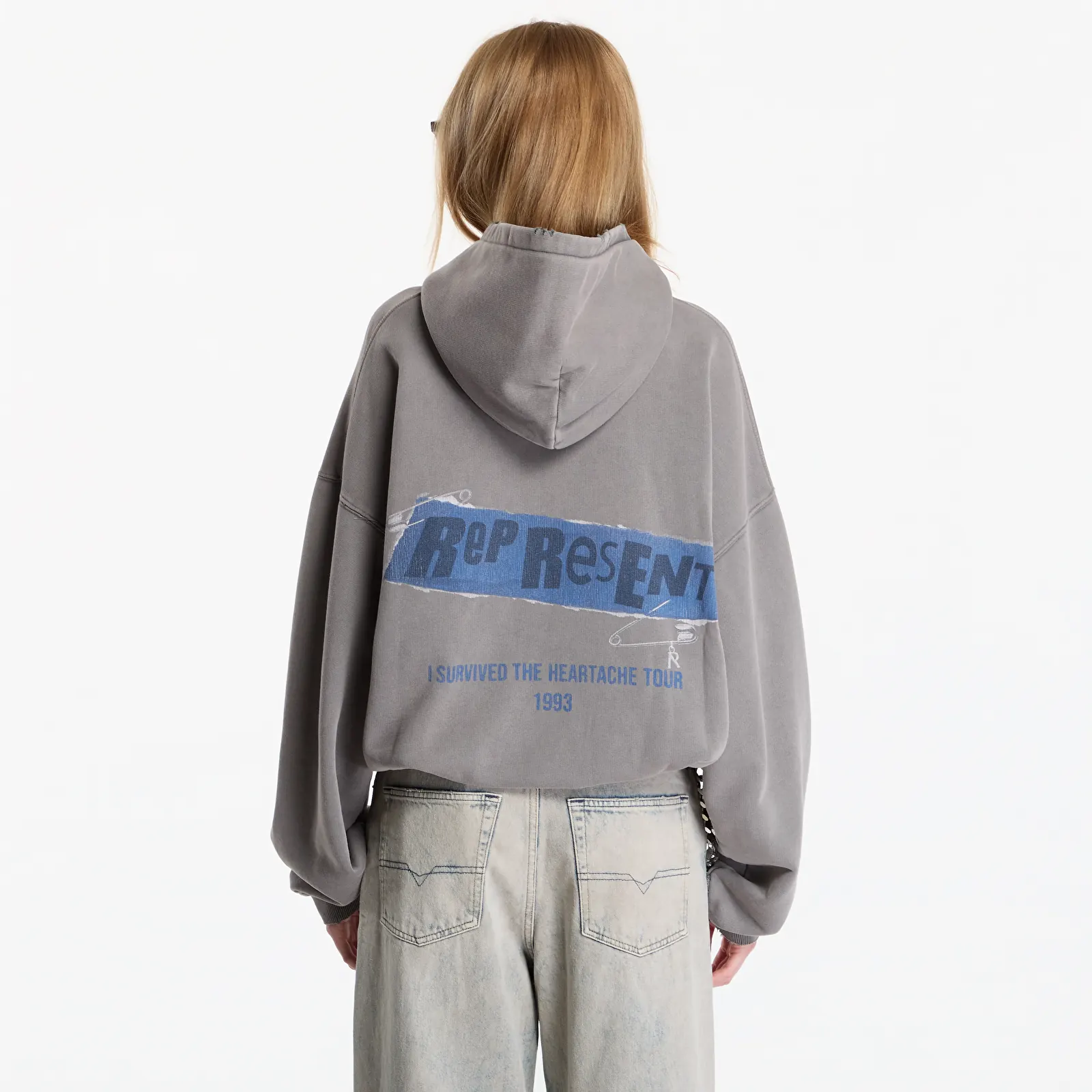 Hoodies and sweatshirts  Represent Ransom Hoodie UNISEX Oxidised Grey