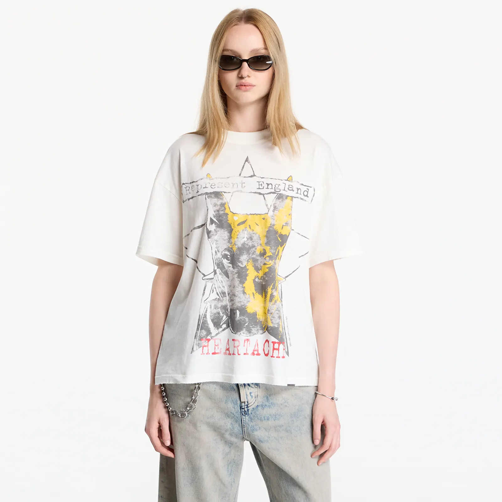 T-särgid Represent Riot T-Shirt UNISEX Flat White