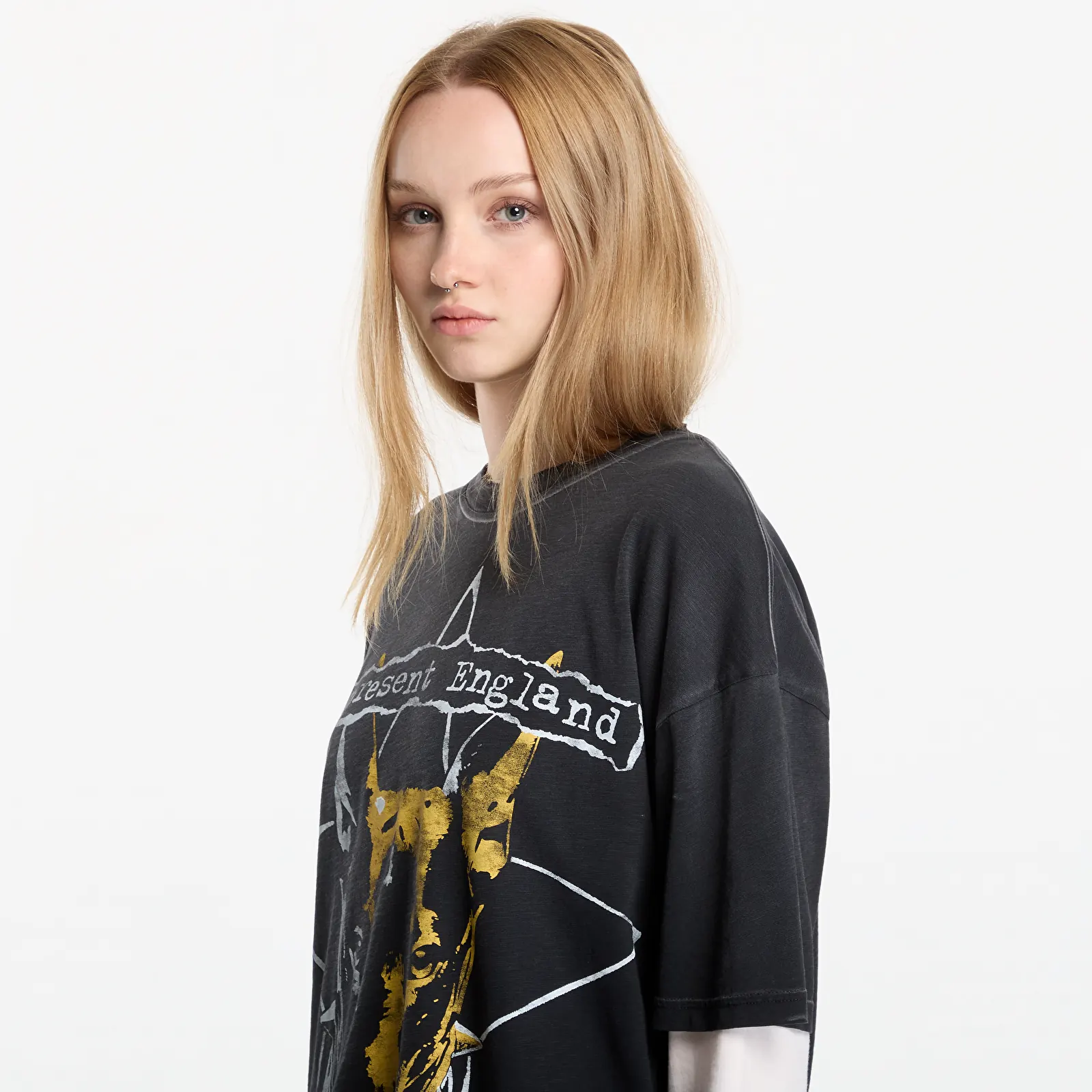 Trička Represent Riot T-Shirt UNISEX Washed Black
