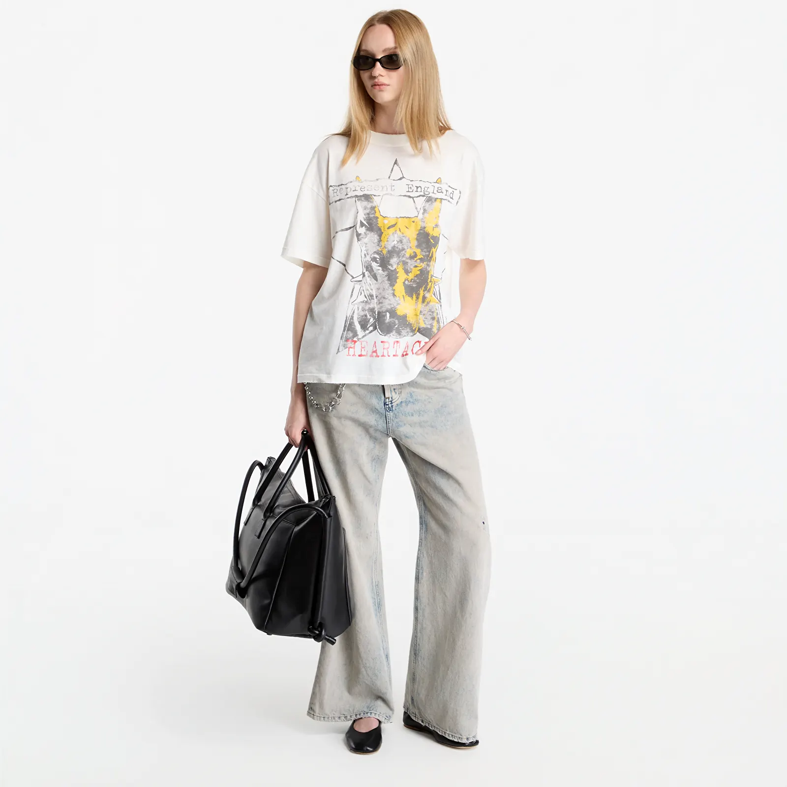 T-särgid Represent Riot T-Shirt UNISEX Flat White