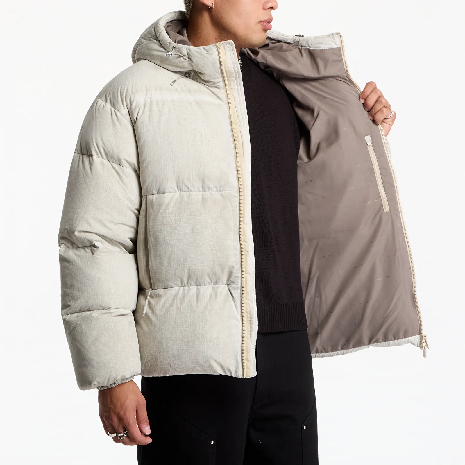 Puchówki Heliot Emil Lumen Down Puffer UNISEX Dark Stone