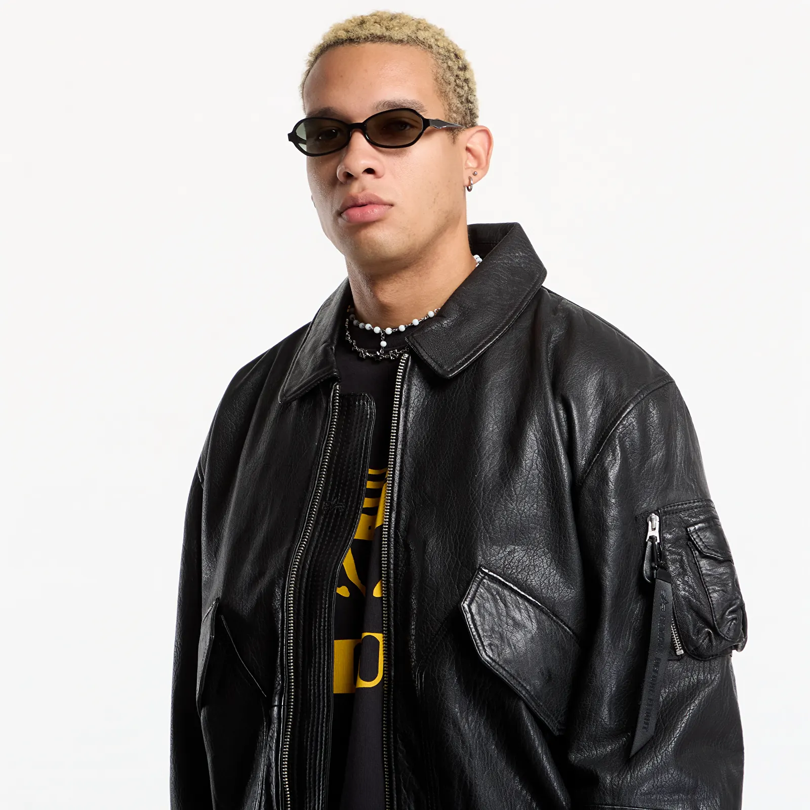Bomberjacks Alpha Industries CWU-36/P Leather UV Black