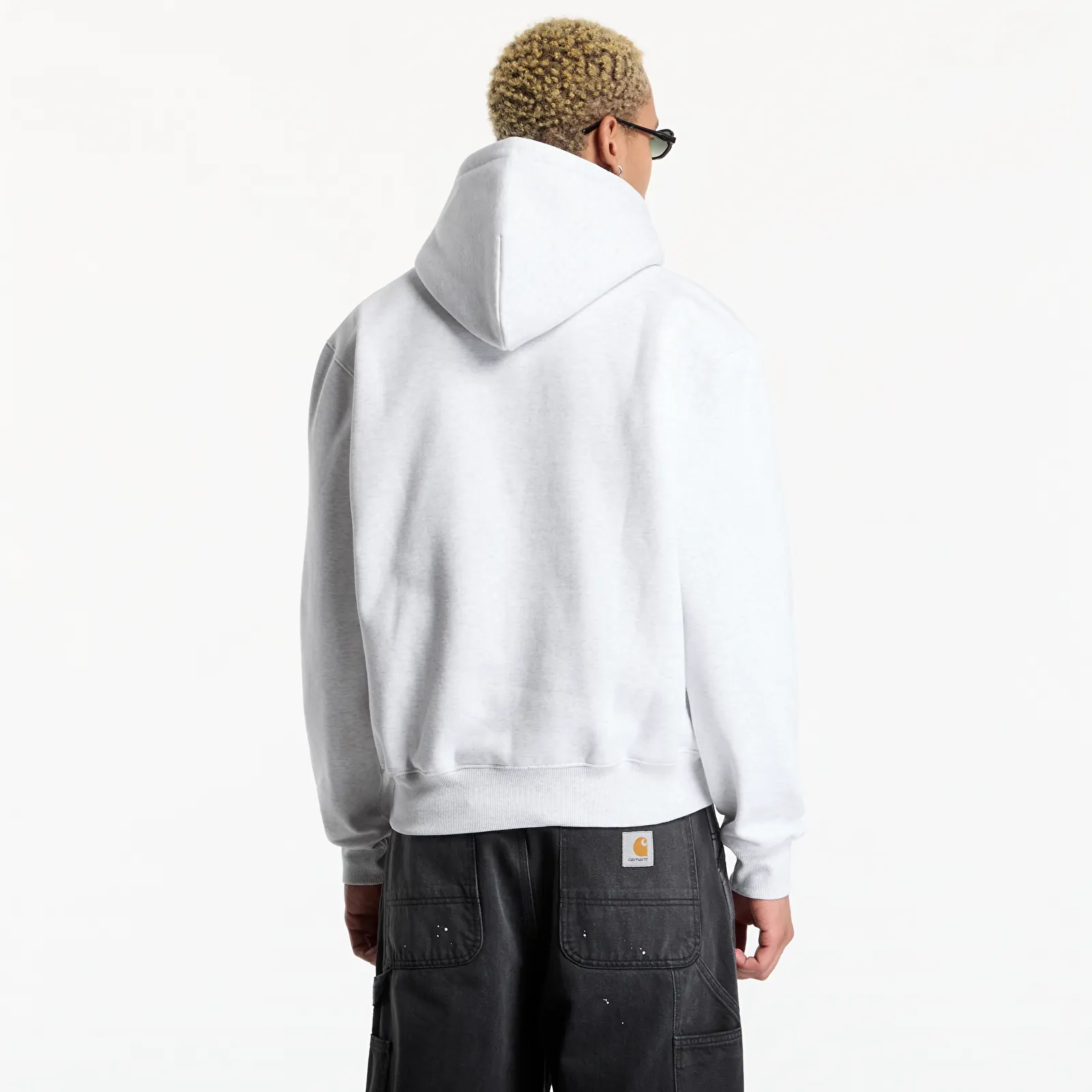 Sweatshirts Carhartt WIP Hooded Carhartt Sweat UNISEX Ash Heather/ Graphite