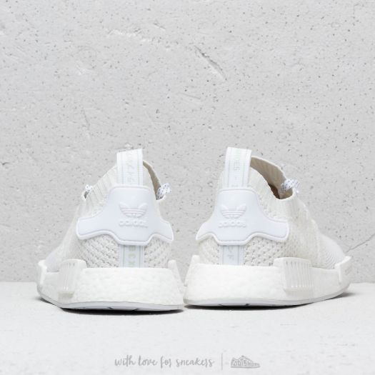 Nmd r1 deals primeknit white mens