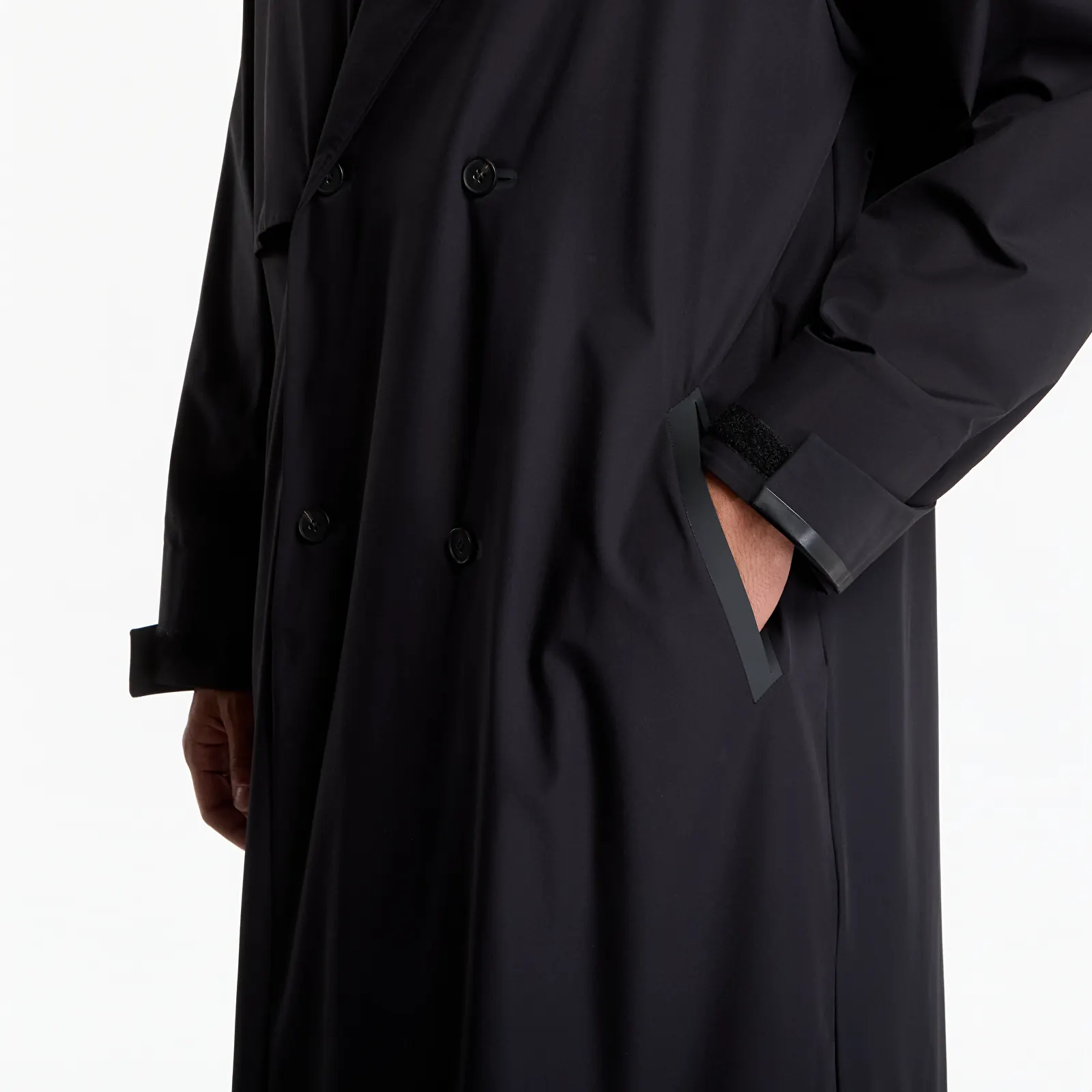 Mantlid adidas x entire studios Uniform Trenchcoat Black
