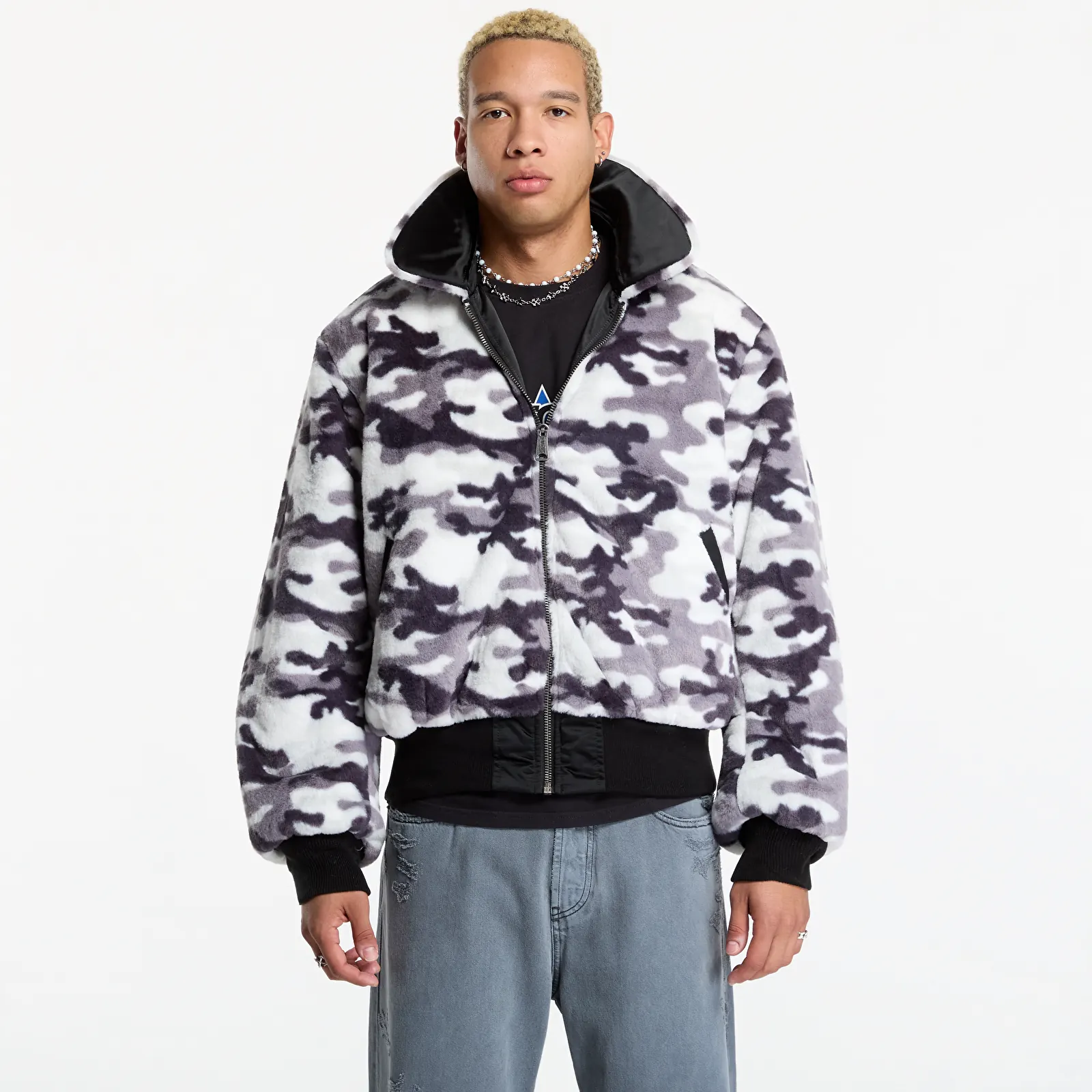 Bomber Jackets Alpha Industries B-15 Reversible II UV Black