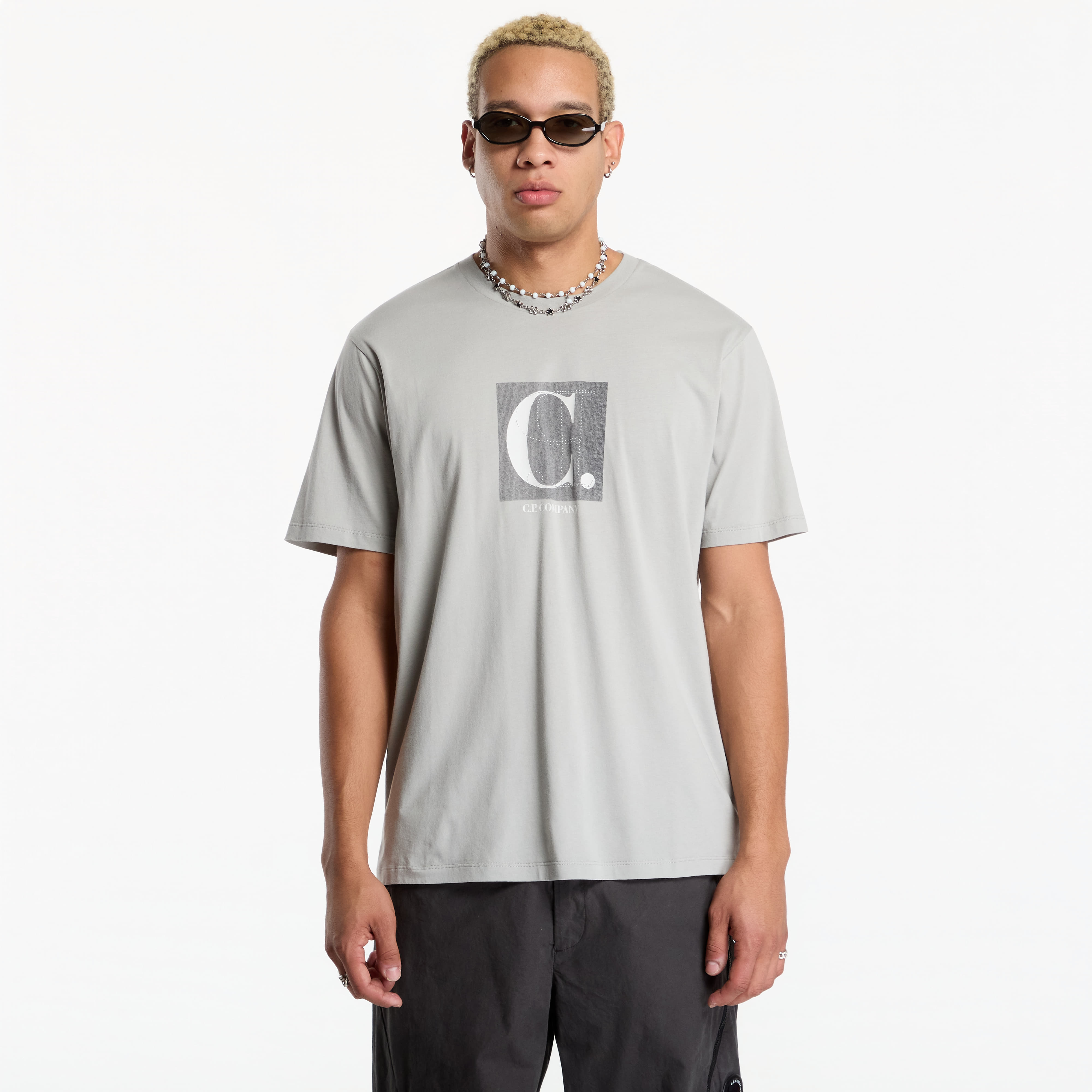 Тениска C.P. Company Short Sleeve T-Shirt Flint Grey M