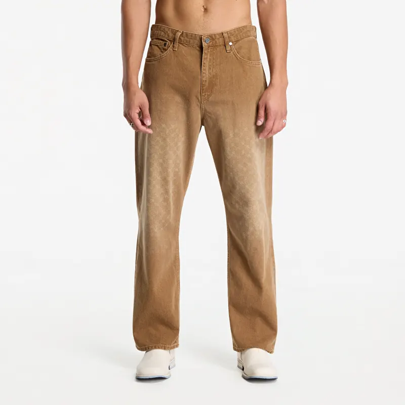 Jeans Daily Paper Faded Monogram Amba Jeans Beige