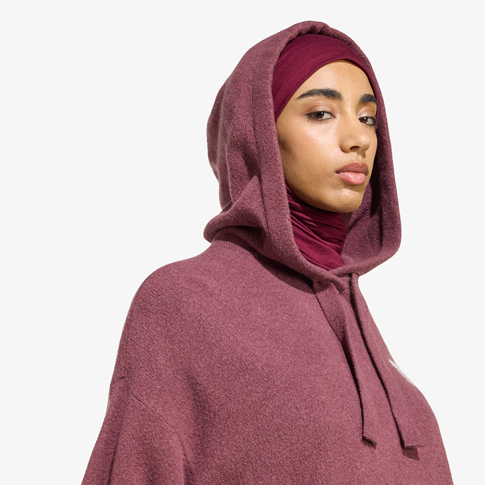 Maglioni adidas Essentials Knit Hoodie Quiet Crimson