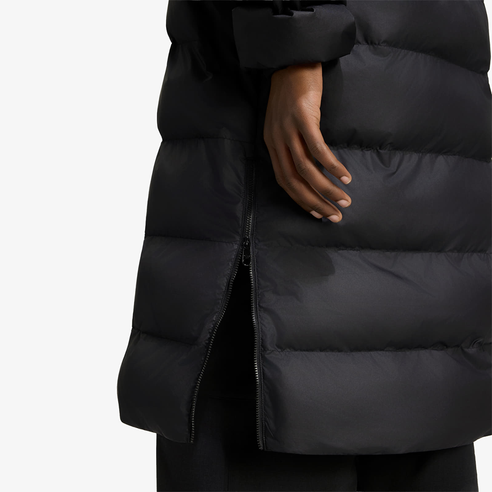Puffer jackets adidas Long Regen Jacket Black