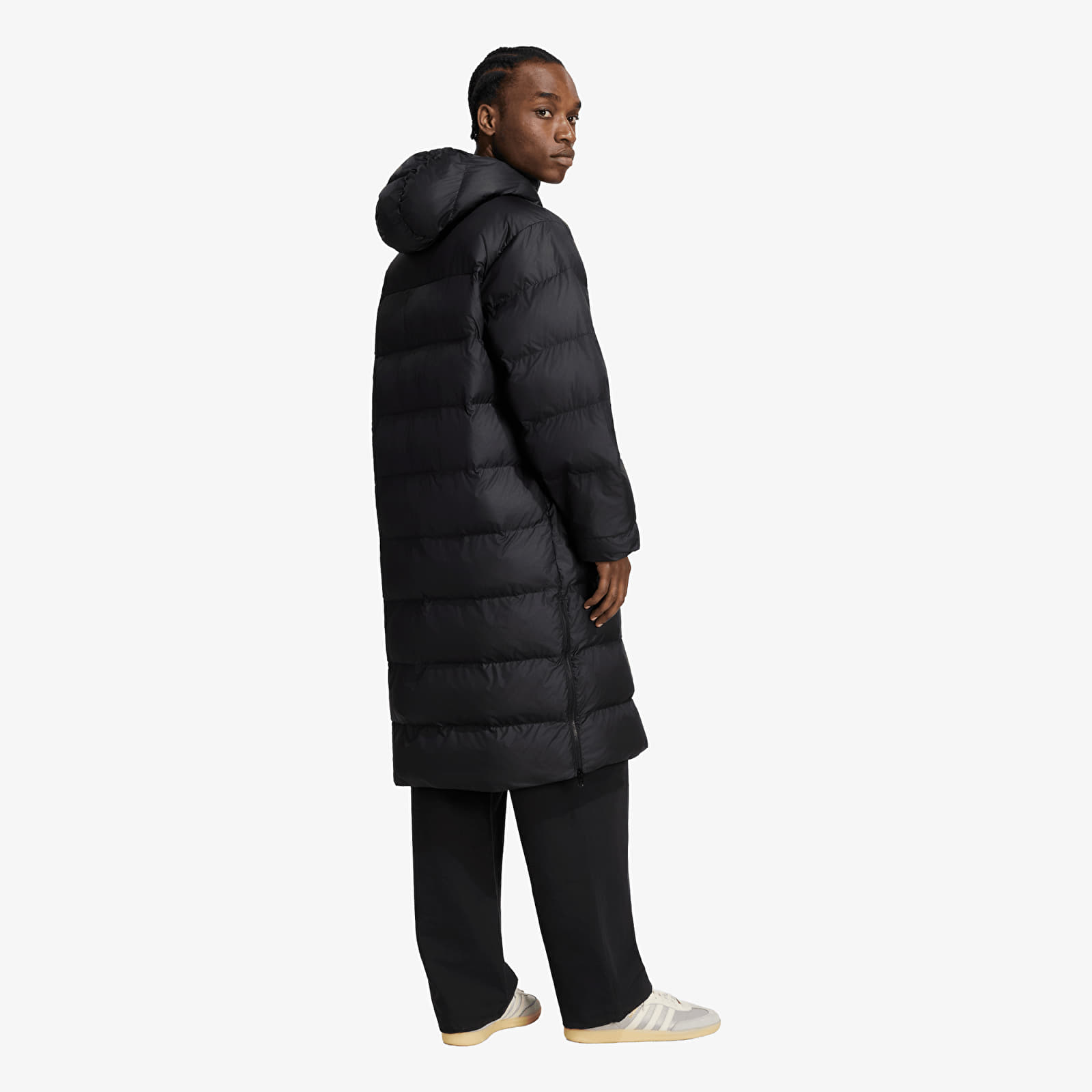 Puffer jackets adidas Long Regen Jacket Black