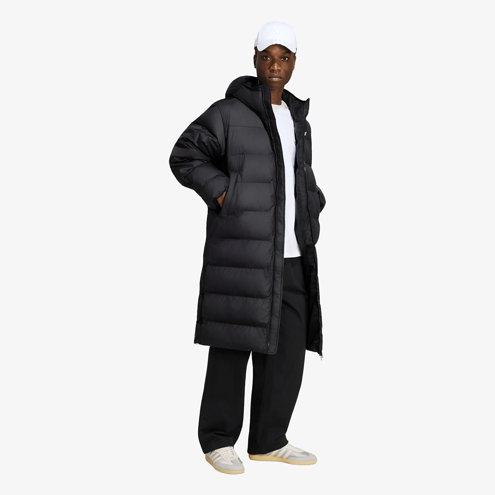 Puffer jackets adidas Long Regen Jacket Black