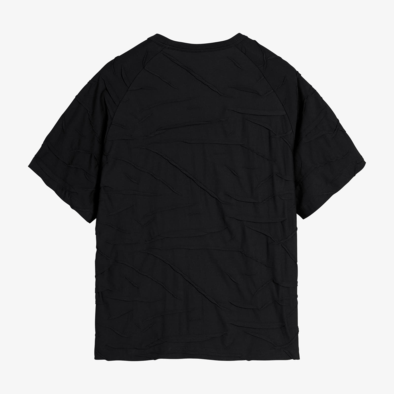 Trička Y-3 Pleated Short Sleeve Tee Black
