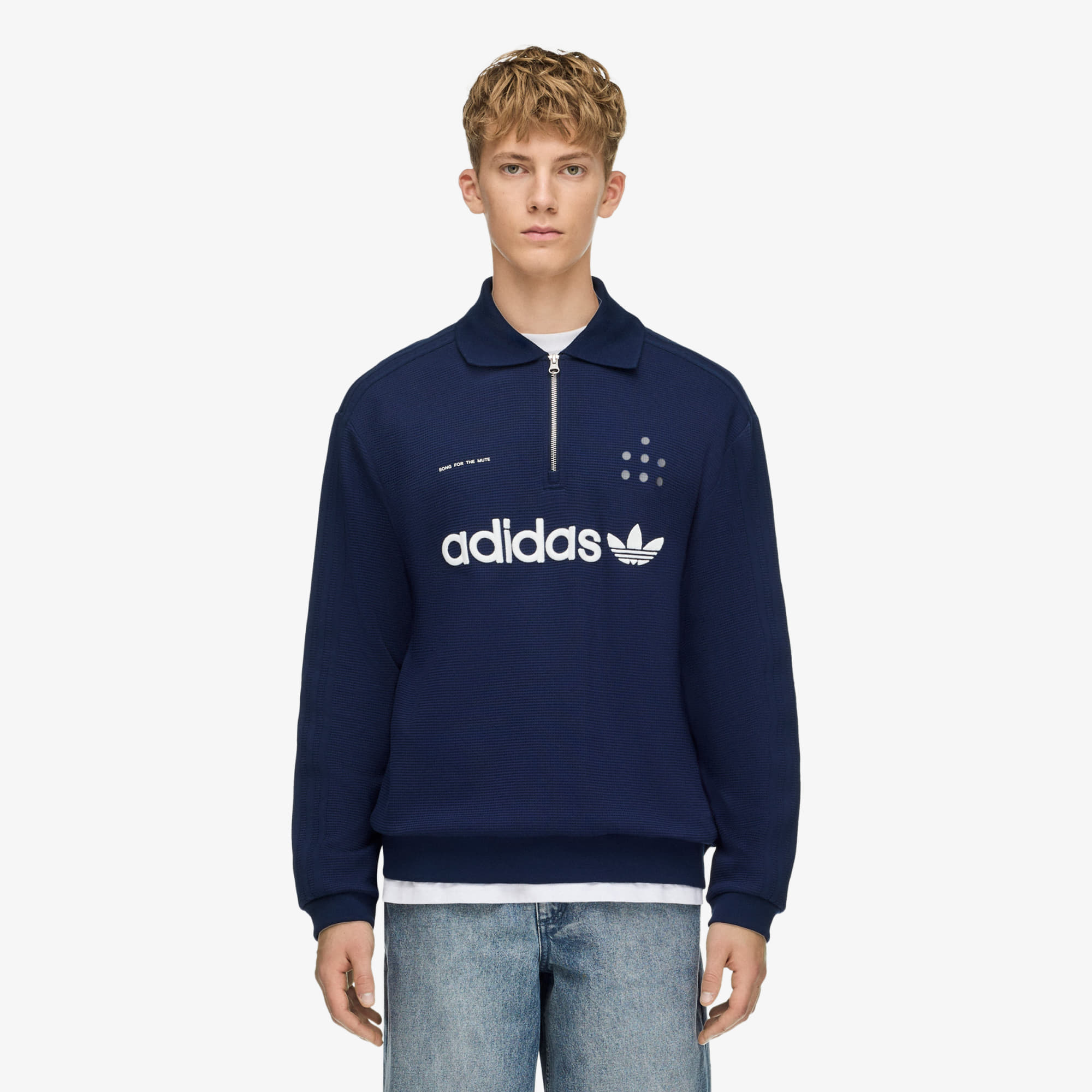 T-shirt adidas Song For The Mute ADI008 Long Sleeve Polo Night Indigo XL