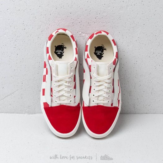 Vans old skool marshmallow red on sale