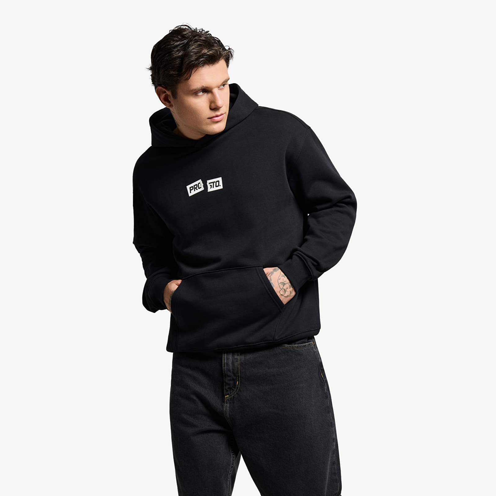 Регланы и толстовки Prosto Hoodie Crack Box Logo Black