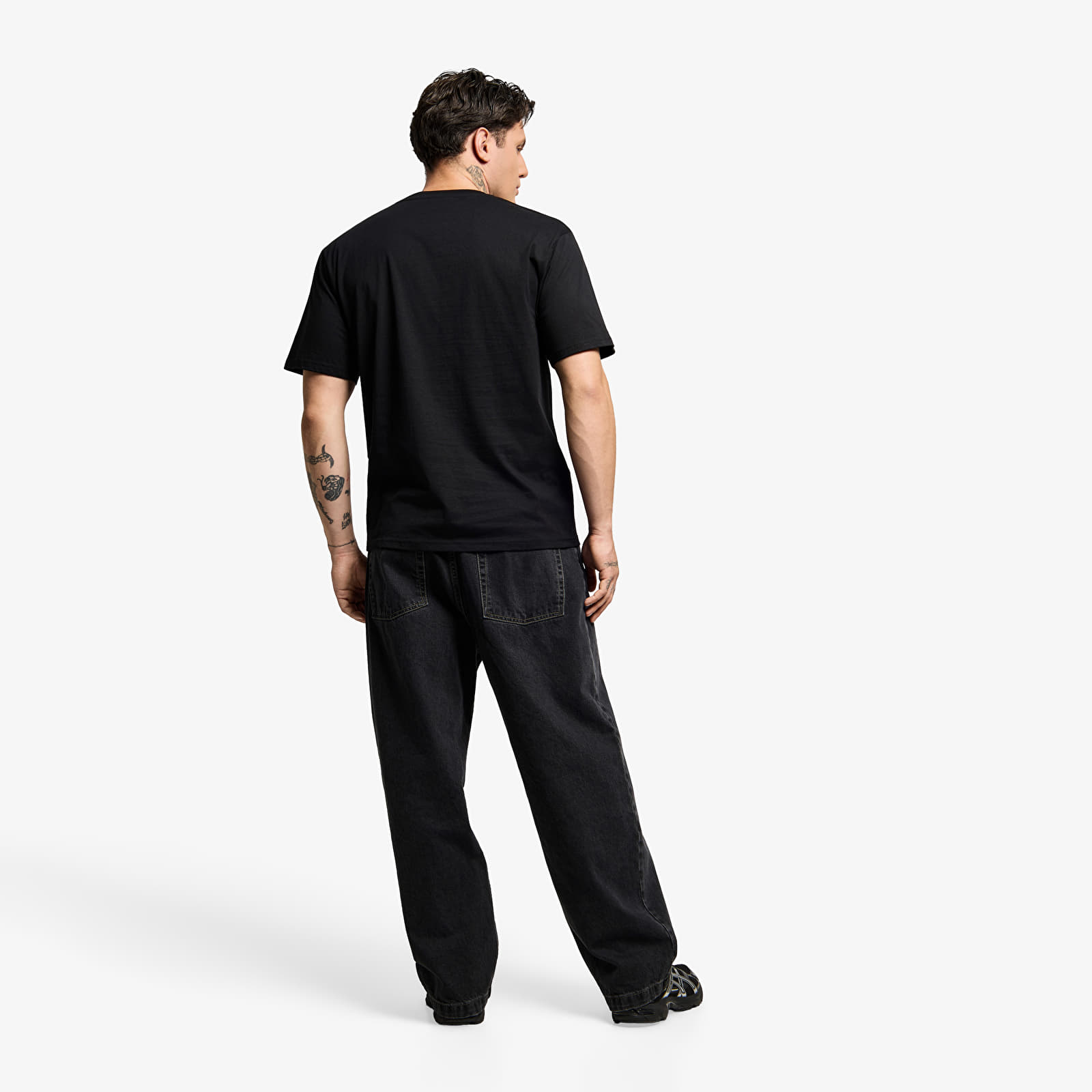 Tricouri bărbați Prosto T-shirt Infine Black