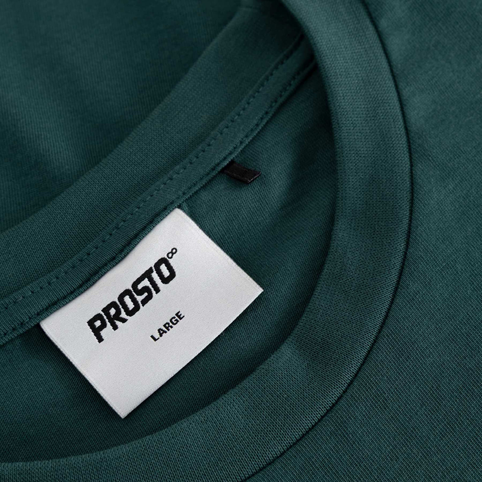 Tricouri bărbați Prosto T-shirt Biglog Bottle Green
