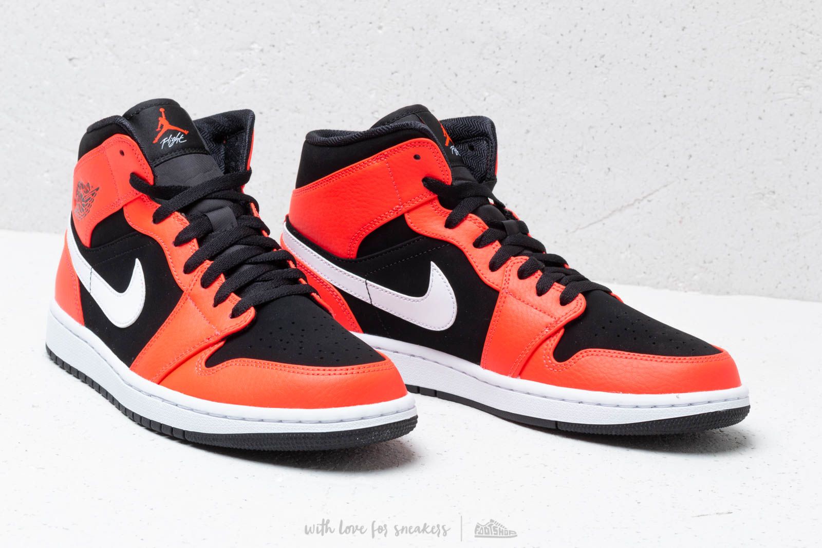 Nike air jordan 1 mid black/infrared 23-white 19sp-i shop