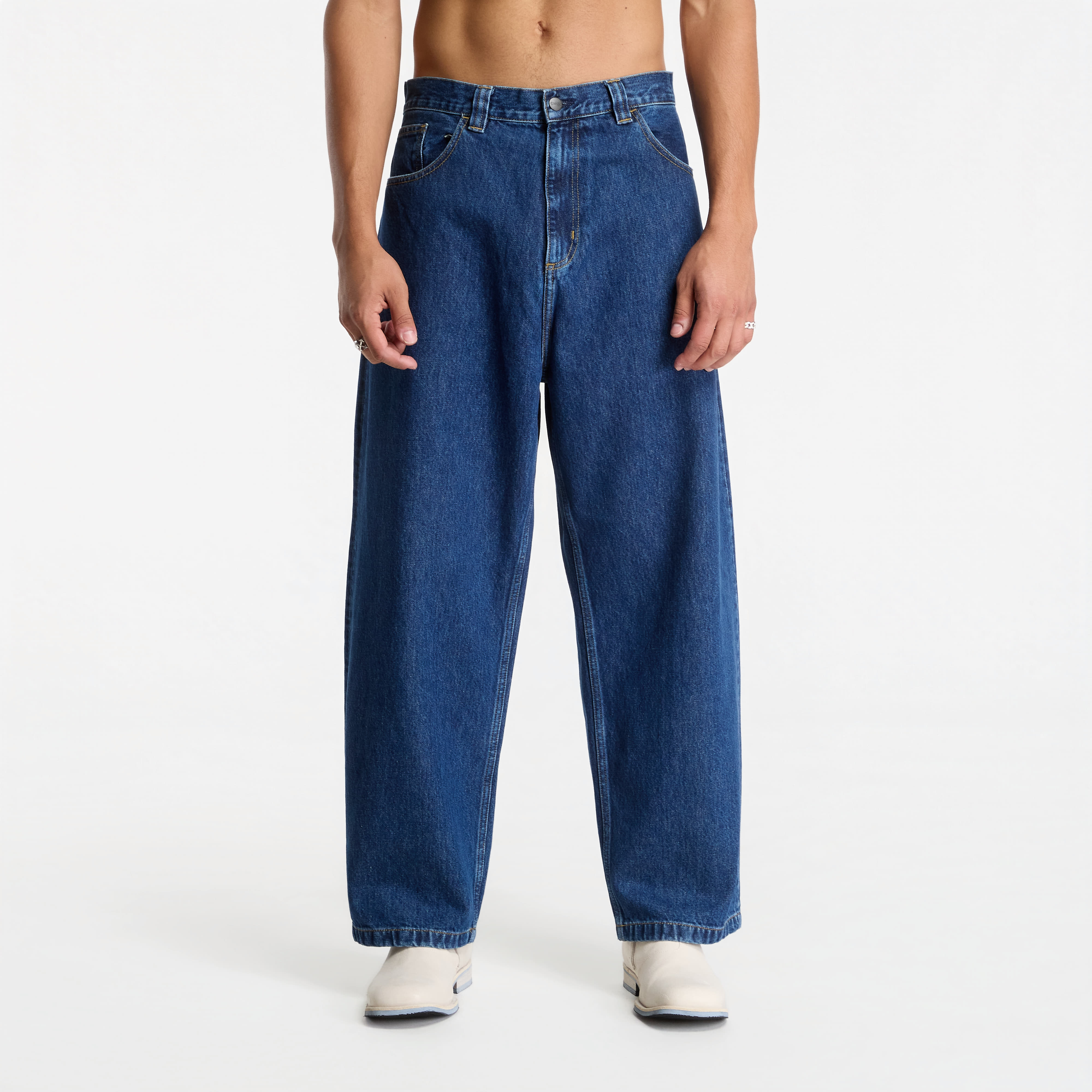 Pantaloni Carhartt WIP Brandon Pant Blue Stone Washed L