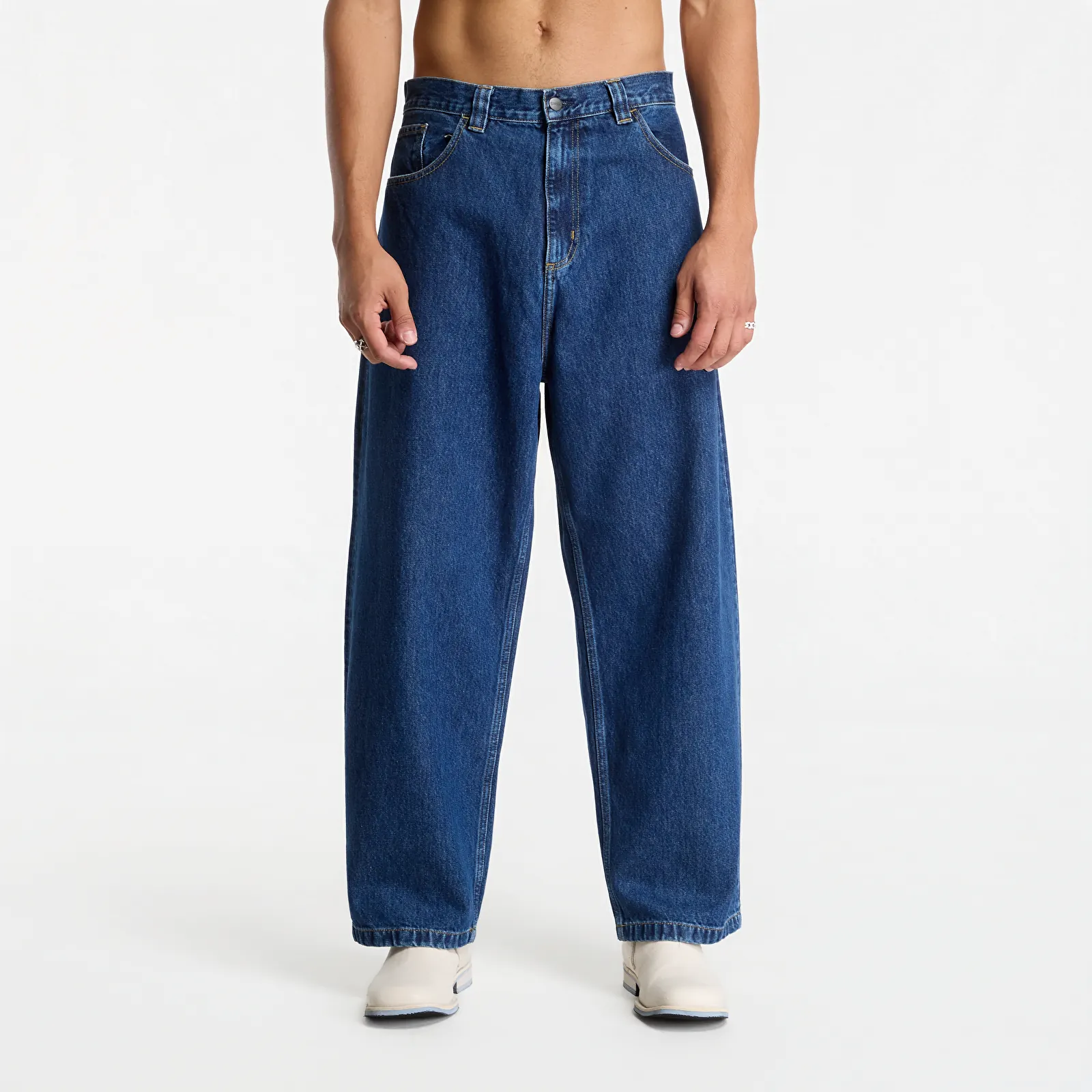 Calças de homem Carhartt WIP Brandon Pant Blue Stone Washed