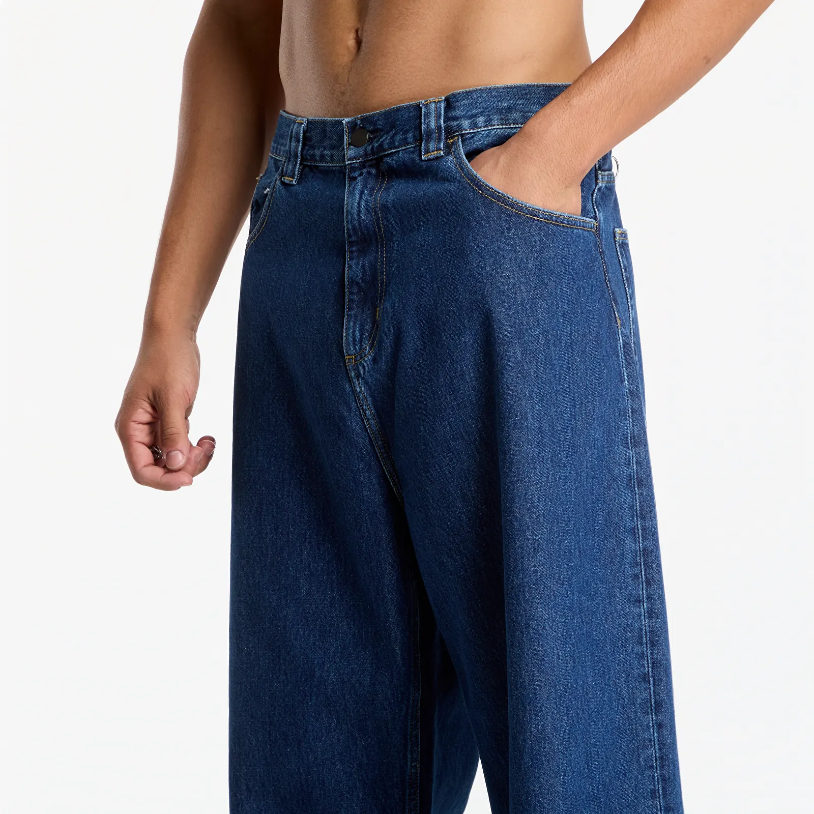 Calças de homem Carhartt WIP Brandon Pant Blue Stone Washed