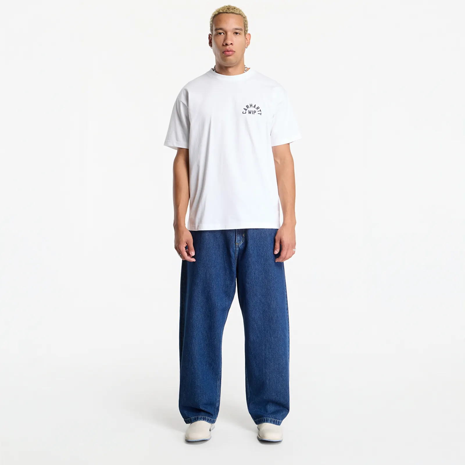 Calças de homem Carhartt WIP Brandon Pant Blue Stone Washed