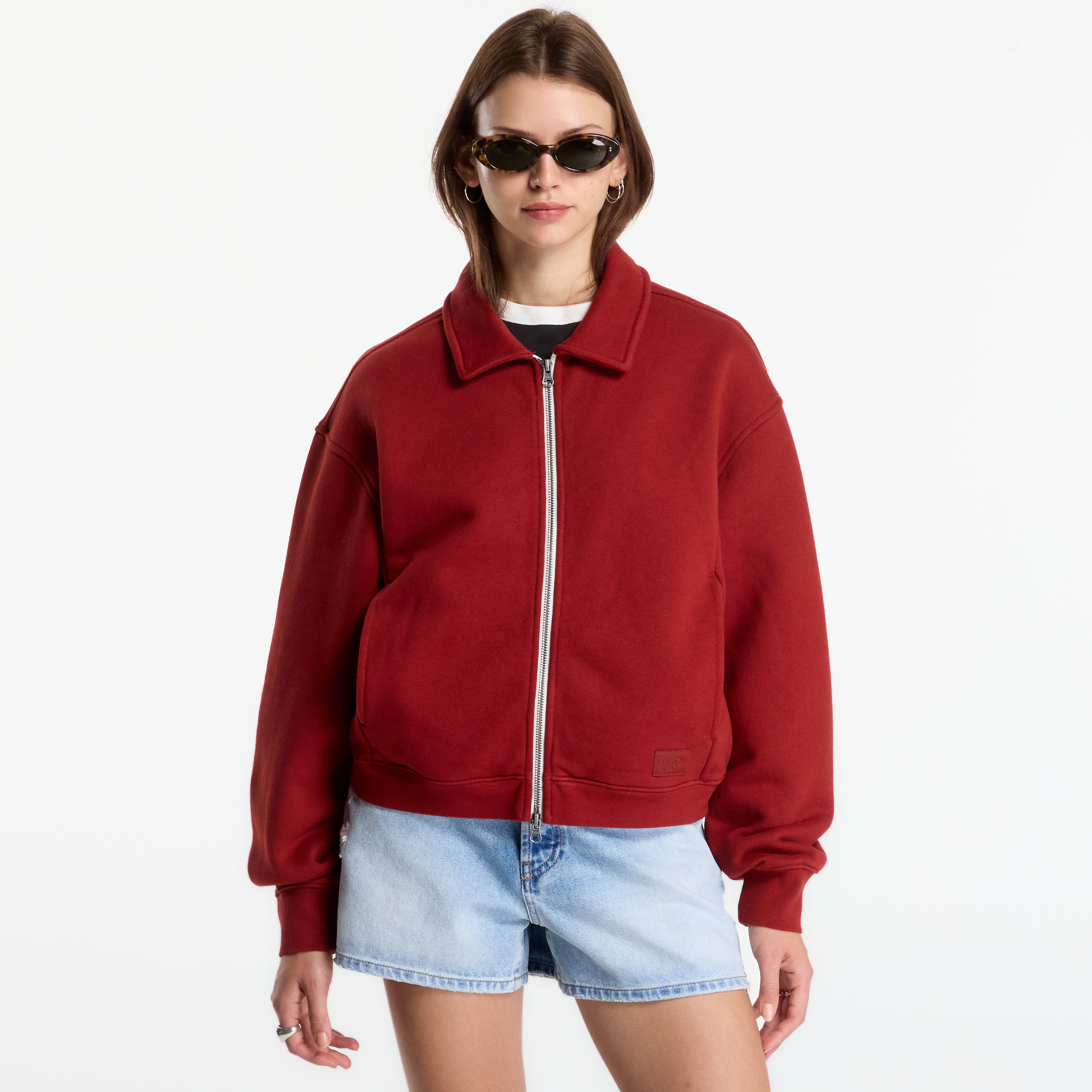 Sweatshirt Vans Alanna Fleece Jacket Poppy Ember M