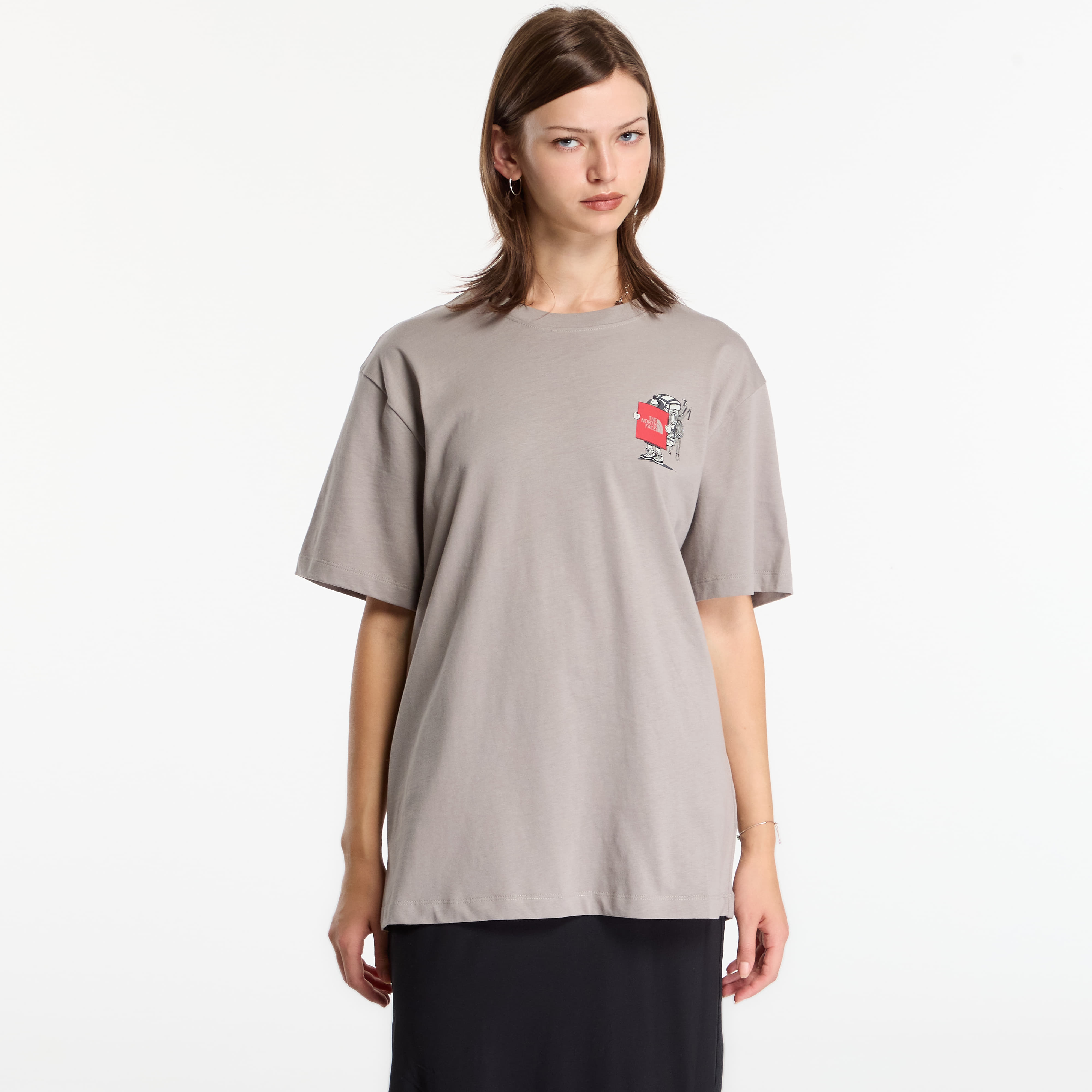 Tricou The North Face Gear Up Get Out Relaxed SS Tee UNISEX Stone Slab XL