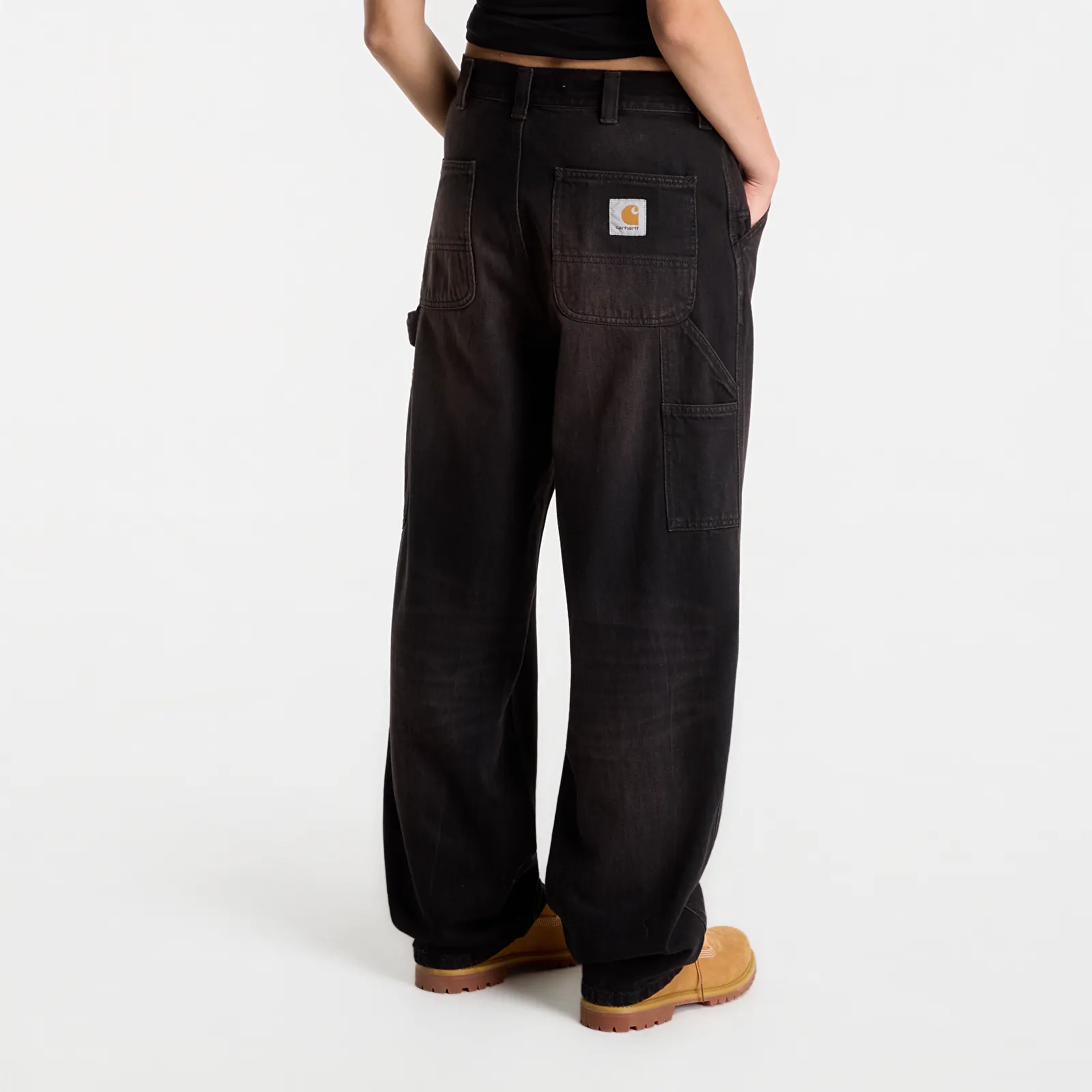 Jeans Carhartt WIP OG Single Knee Pant Black Tobacco Used Wash