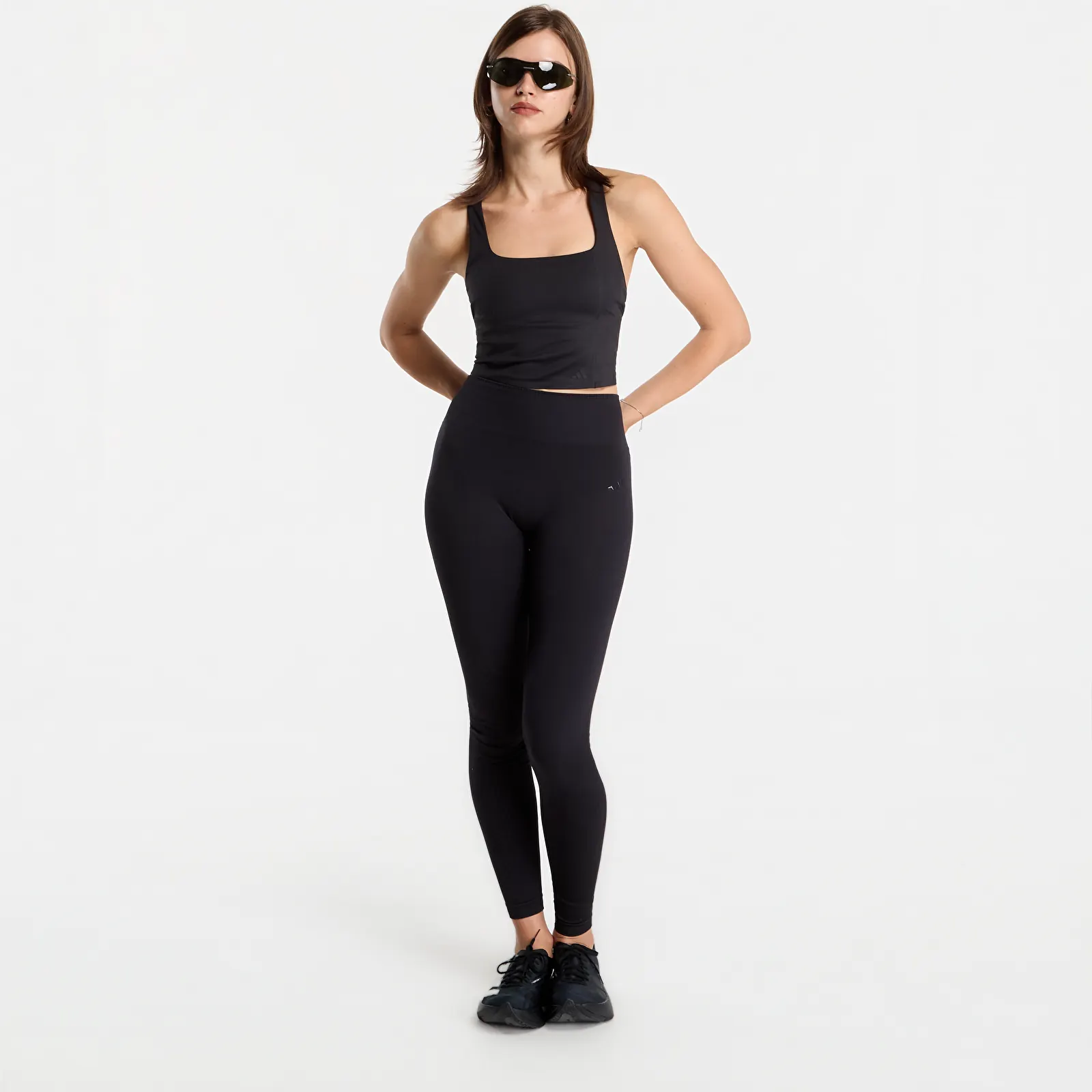 Bras adidas x entire studios Optime Training Medium Support Bra Tank Black