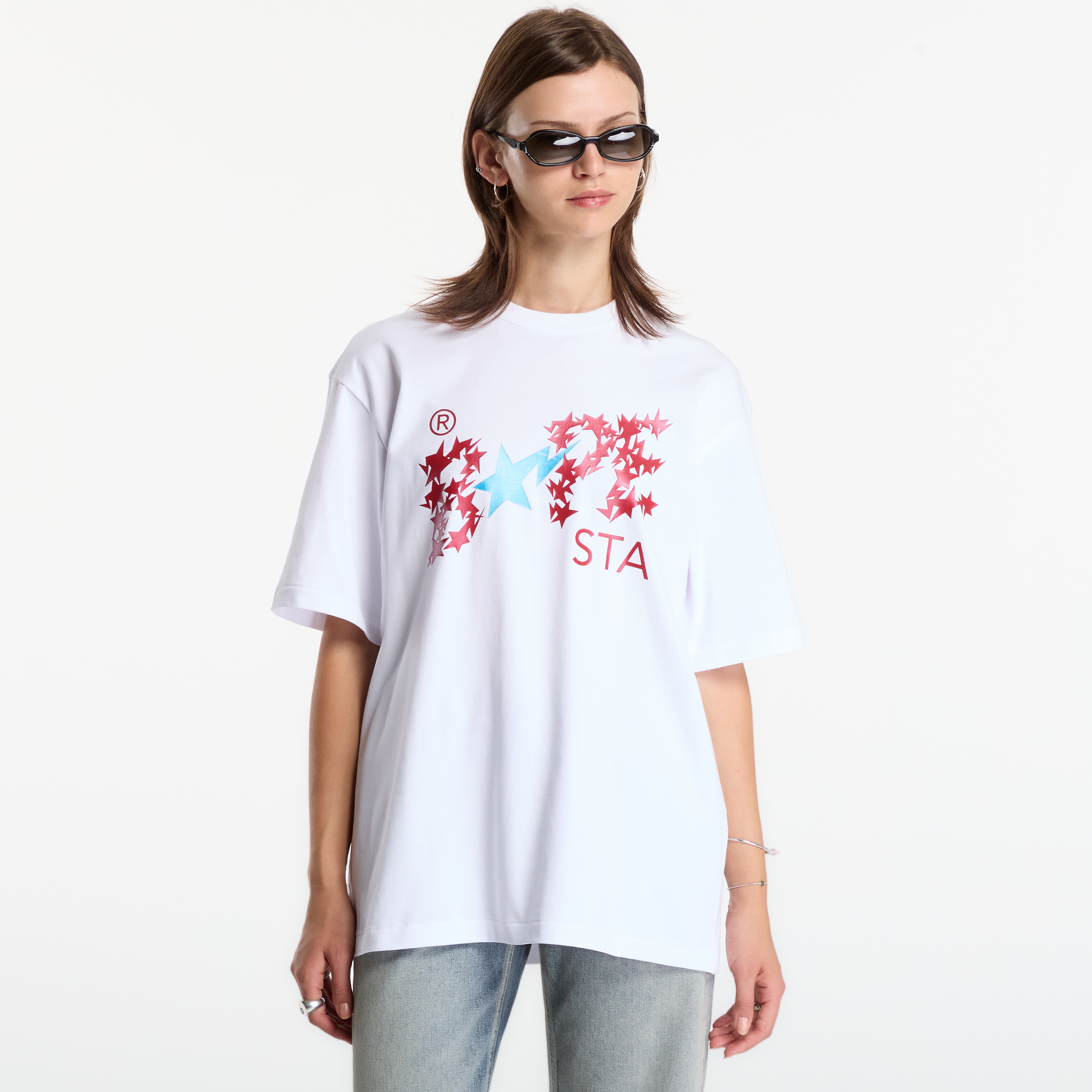 T-shirt A Bathing Ape Metallic Bape Sta Logo Relaxed Fit Tee UNISEX White L