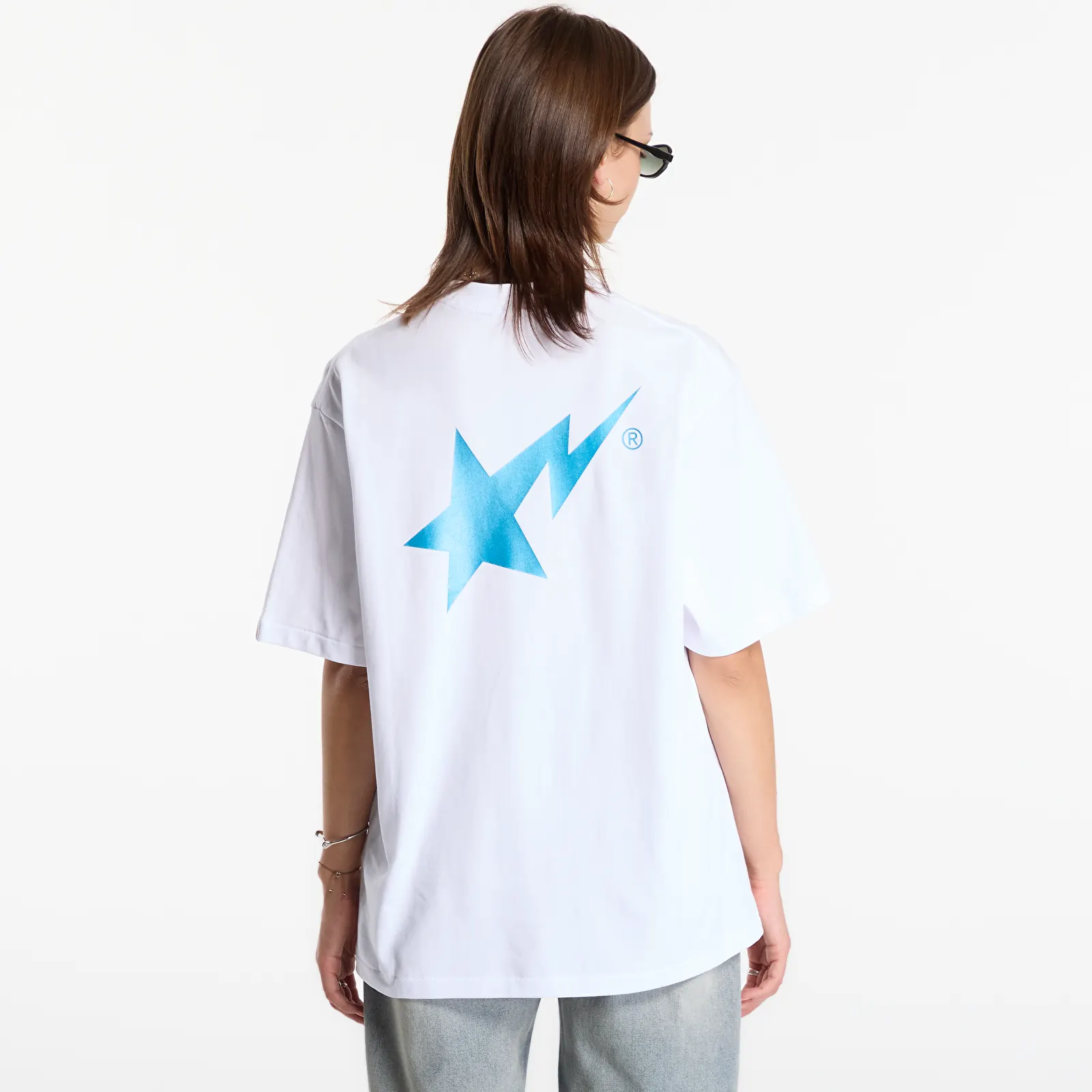 T-shirts A Bathing Ape Metallic Bape Sta Logo Relaxed Fit Tee UNISEX White