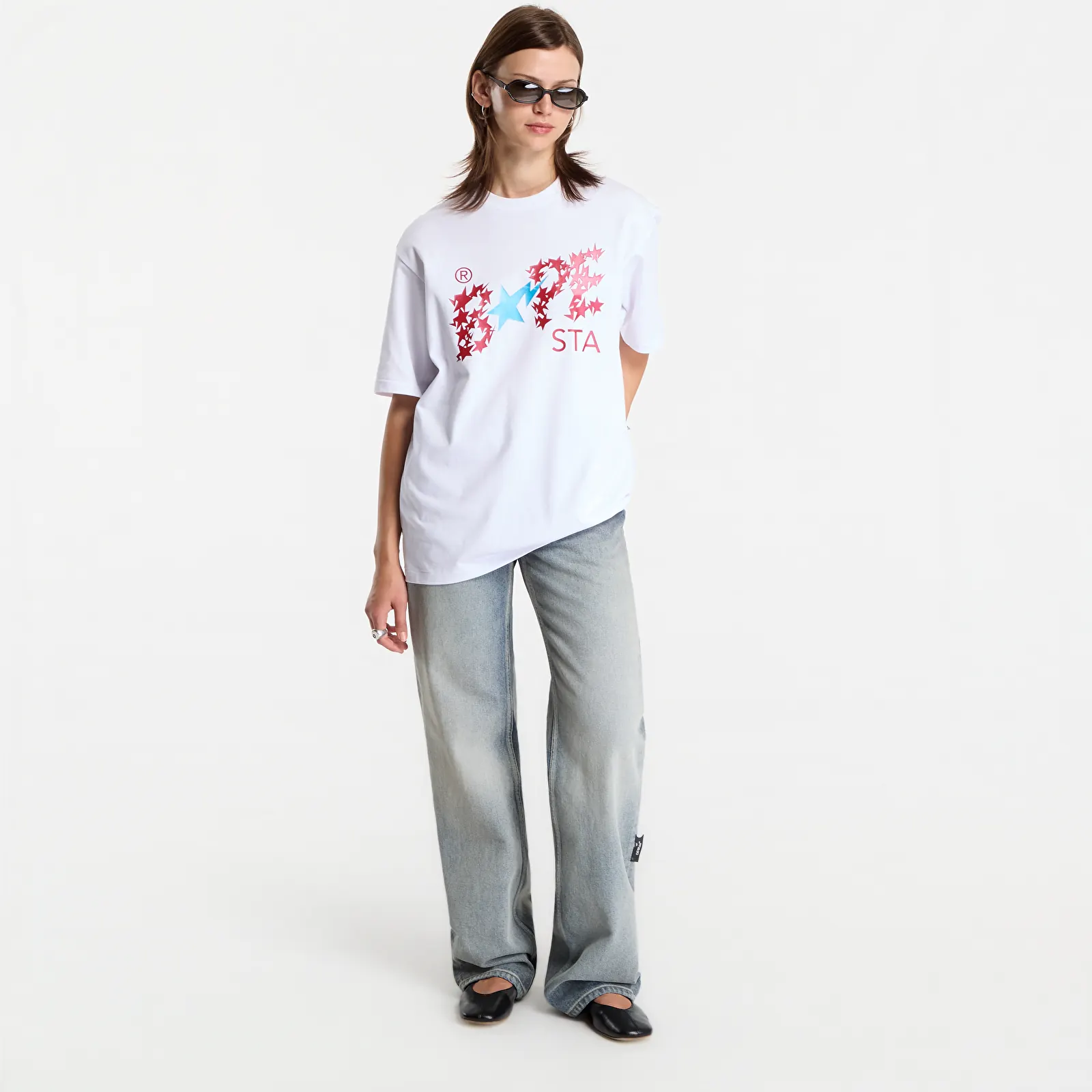 T-shirts A Bathing Ape Metallic Bape Sta Logo Relaxed Fit Tee UNISEX White