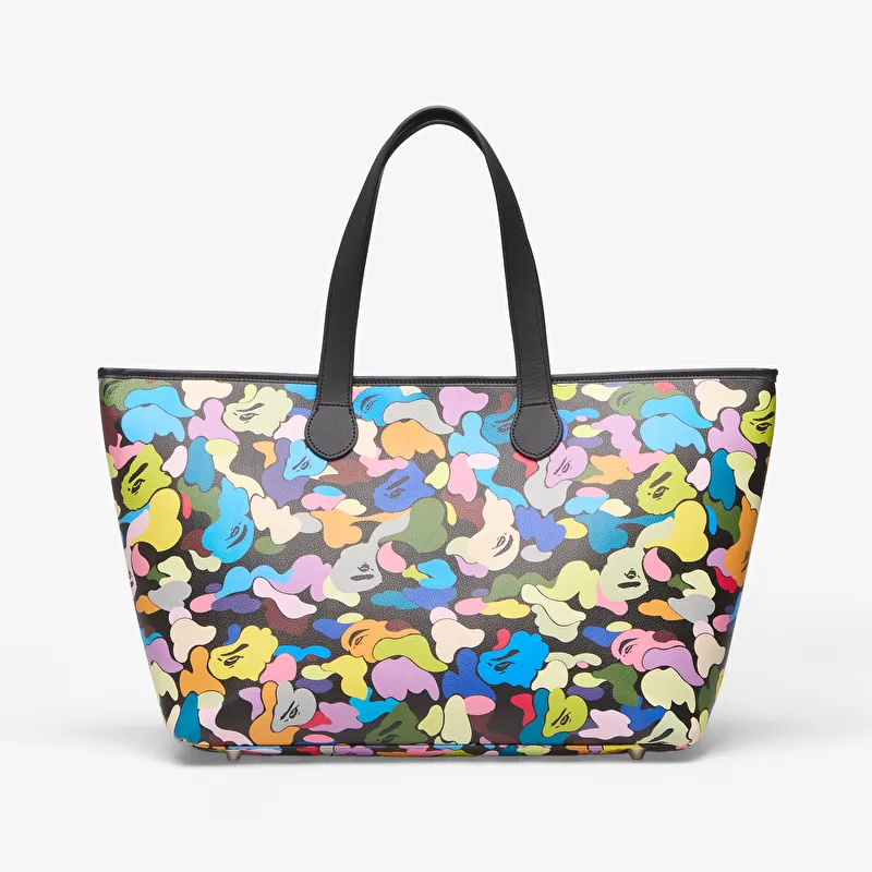 Bag A Bathing Ape Multi Camo Tote Bag Black