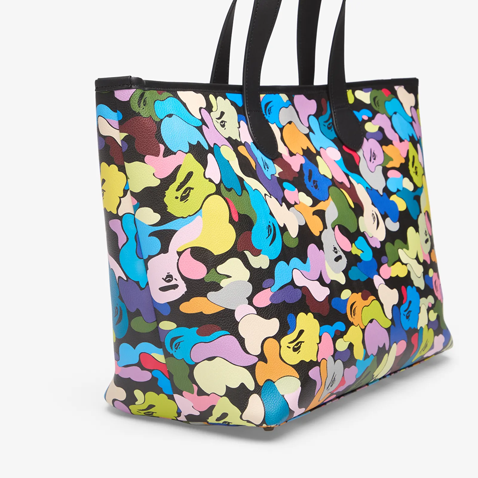 Umhängetaschen A Bathing Ape Multi Camo Tote Bag Black