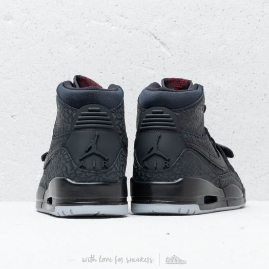 air jordan legacy 312 elephant print black