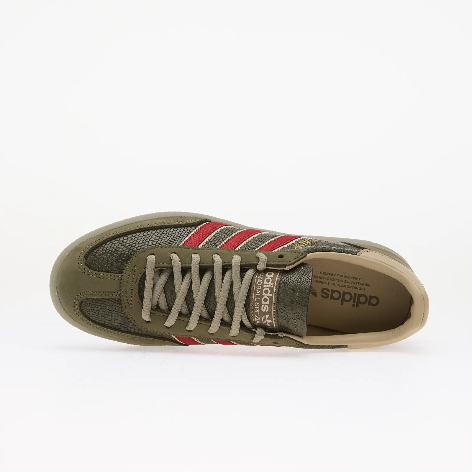 Men's shoes adidas Handball Spezial Olive Strata/ Team Victory Red/ Khaki Three