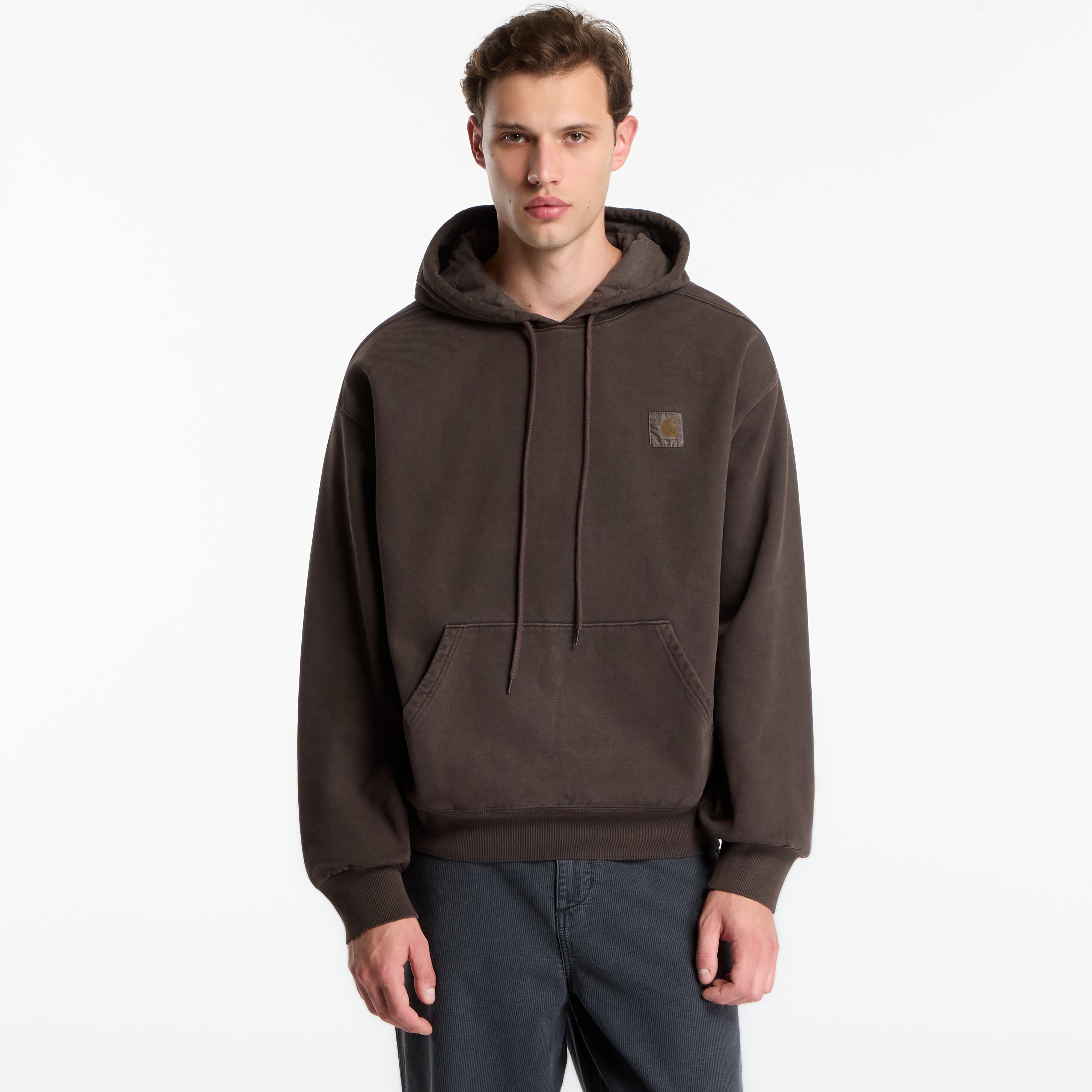 Sweatshirt Carhartt WIP Hooded Vista Sweat UNISEX Tobacco Garment Dyed M