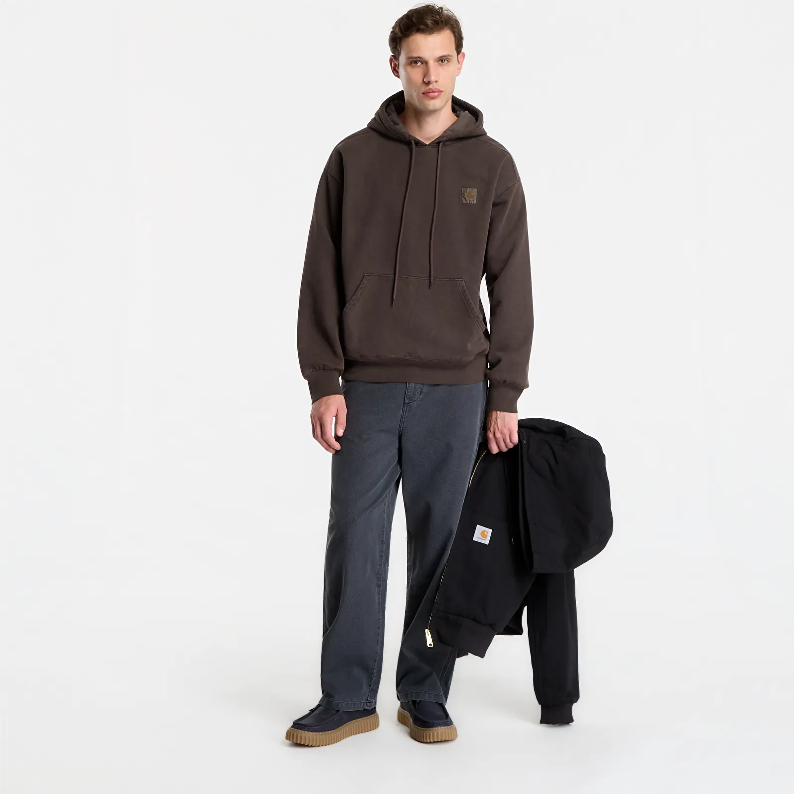 Moški hoodiji  Carhartt WIP Hooded Vista Sweat UNISEX Tobacco Garment Dyed