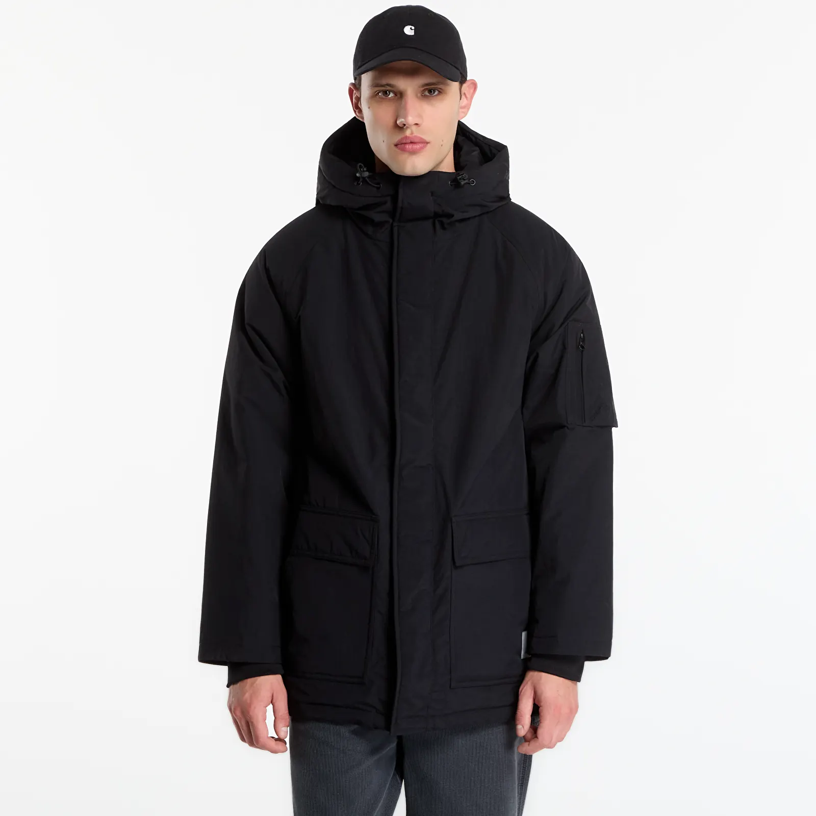 Férfi parkák Carhartt WIP Stanwood Parka Black