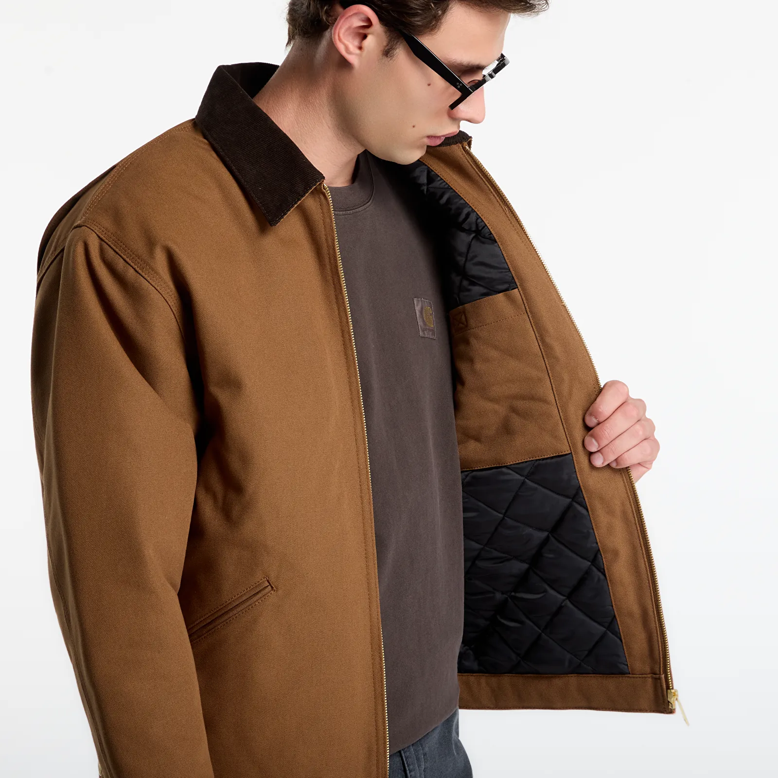 Ανδρικά σακάκια Carhartt WIP OG Detroit Jacket Wip H Brown/ Tobacco UNISEX