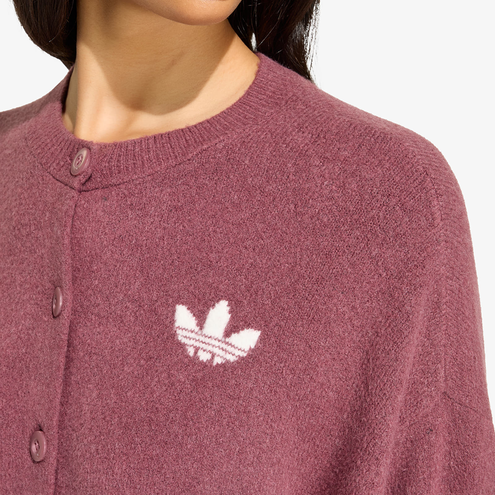 Cardigans adidas Essentials Knit Cardigan Burgundy