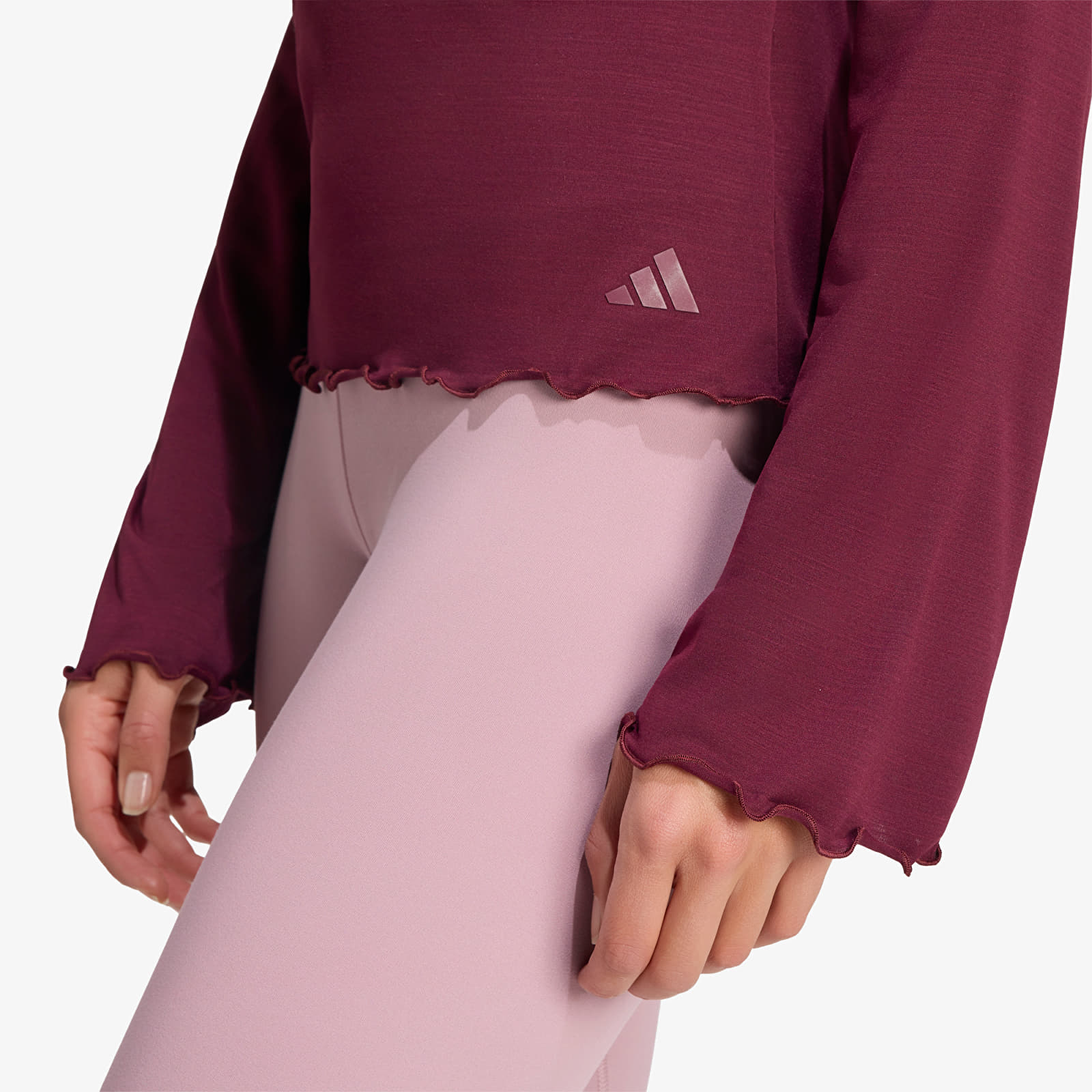 Magliette adidas Motion Long Sleeve Maroon