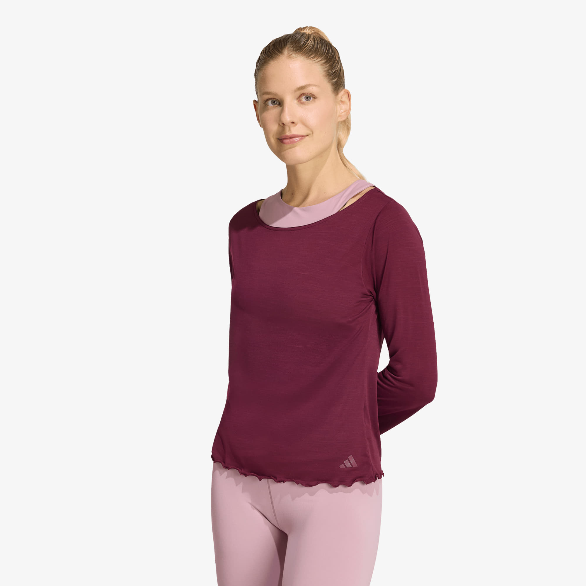 T-shirt adidas Motion Long Sleeve Maroon S