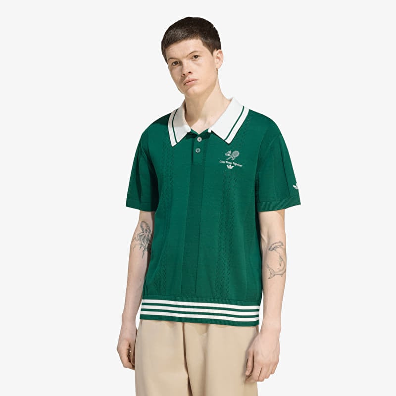 adidas Polo Sweater Ss Dark Green