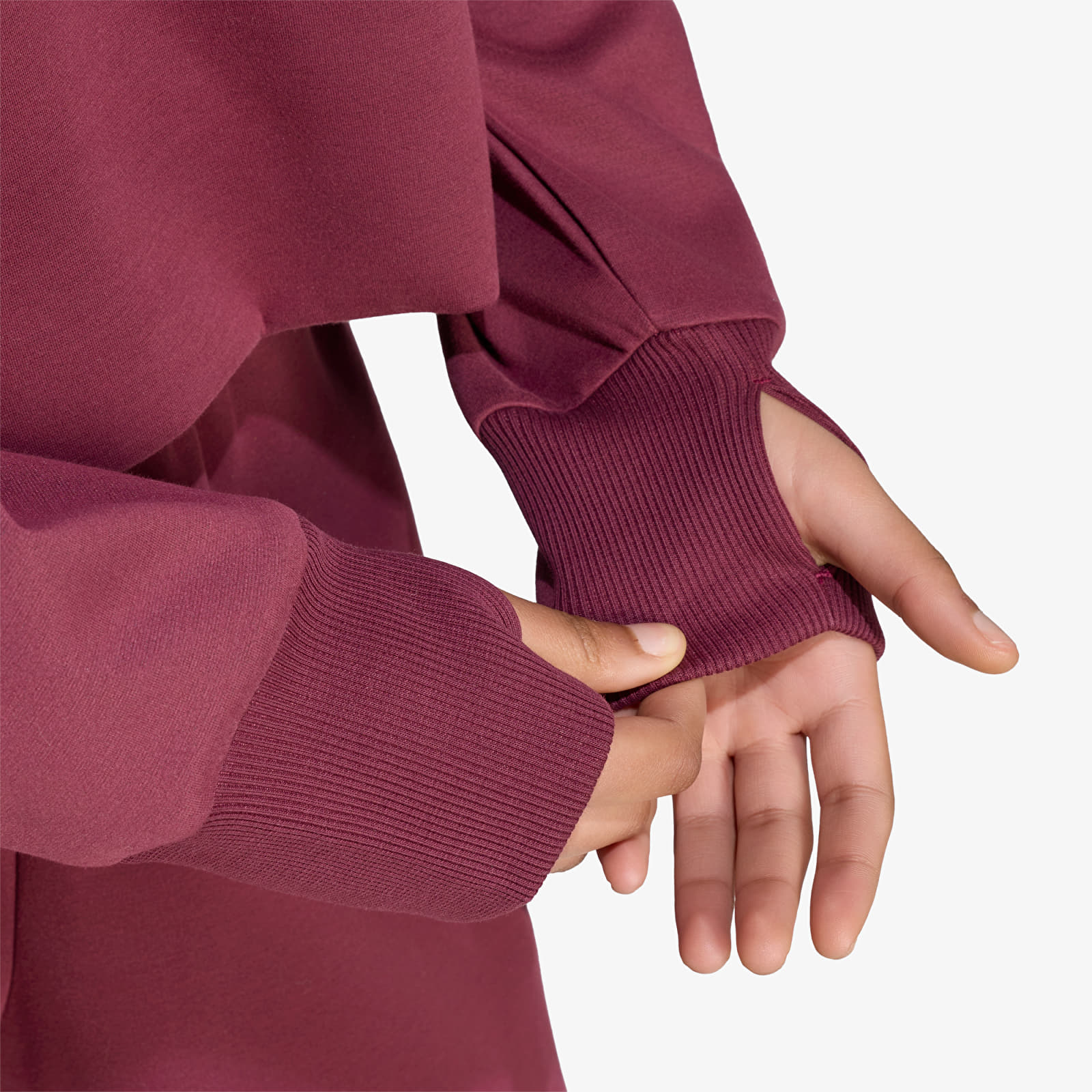 Pulóverek adidas Soft Lux Winter Knit Sweatshirt Maroon